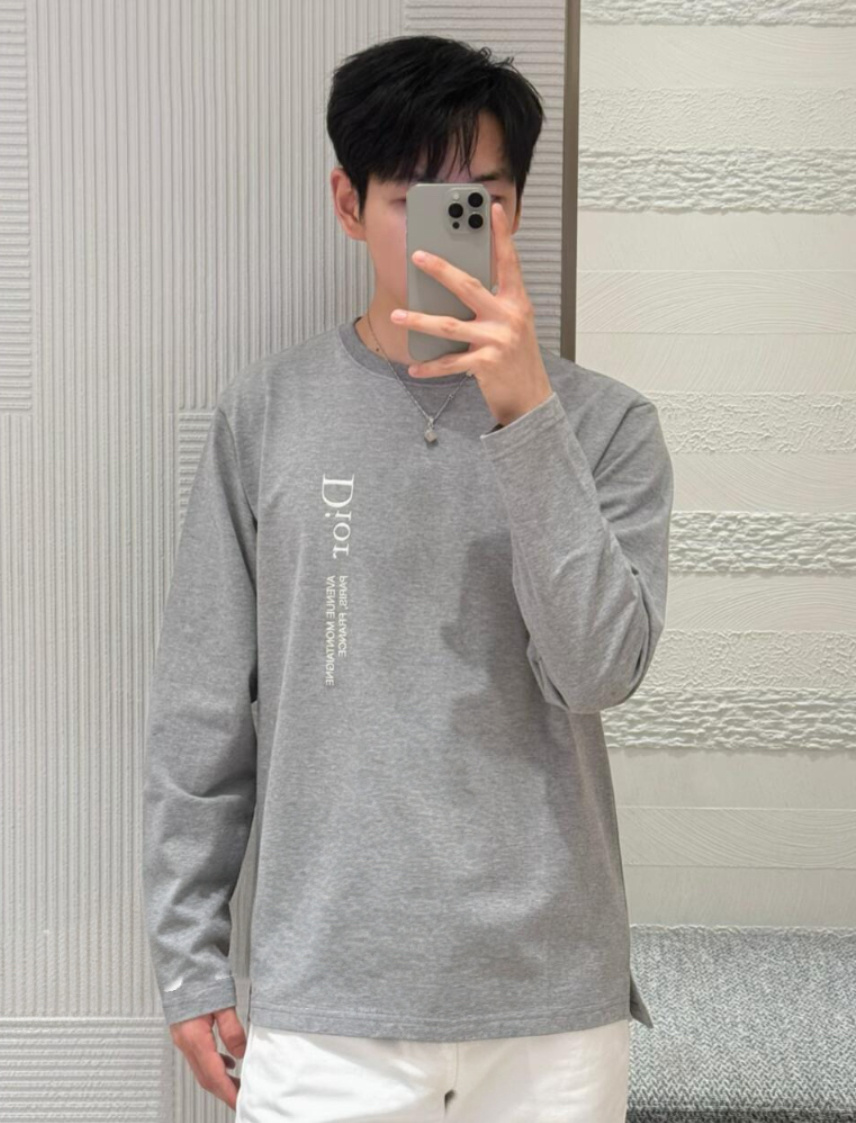Dr Montaigne embroidery crew neck long sleeves Cotton jersey fabric, long sleeves made of 15-count special woven compact cotton, weight 230g/m²; with 32-count 1×1 rib, 340g/m² - Image 18
