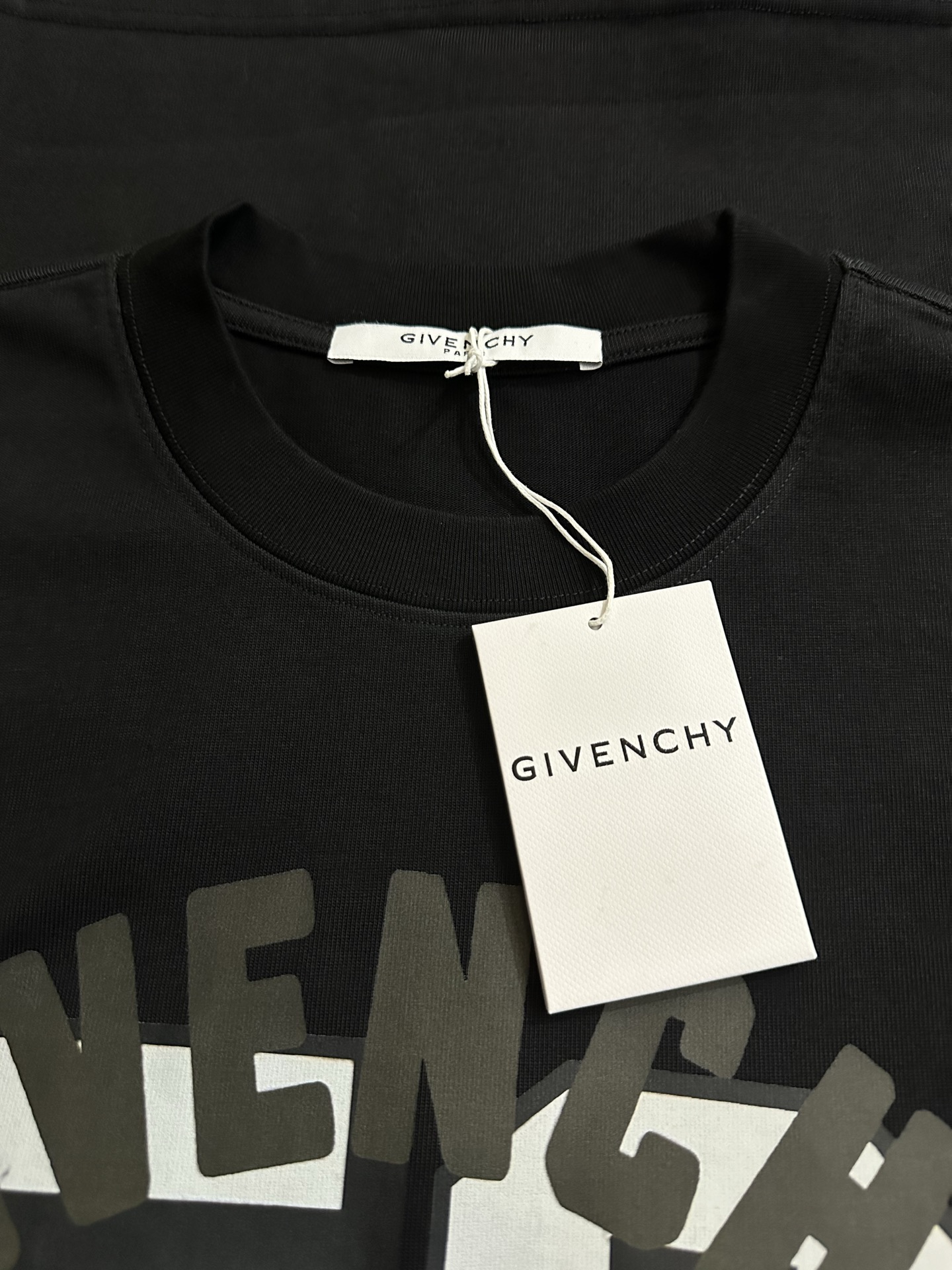New autumn and winter heavy 400g short sleeves Givenchy Givenchy 26ss Vibrant 52 printed short-sleeved T-shirt Fabric: Made of high-definition super-heavy-weight cotton double-yarn compact Xinjiang cotton, weight 400g, with 2*2 Solona rib 420g, clean cloth surface, clear cloth texture, tight feel, stiff, high color fastness, no deformation, no discoloration, custom hardware, threads, accessories, alignment, same style for men and women -Color: black white yellow -Size: XS S M L XL - Image 6