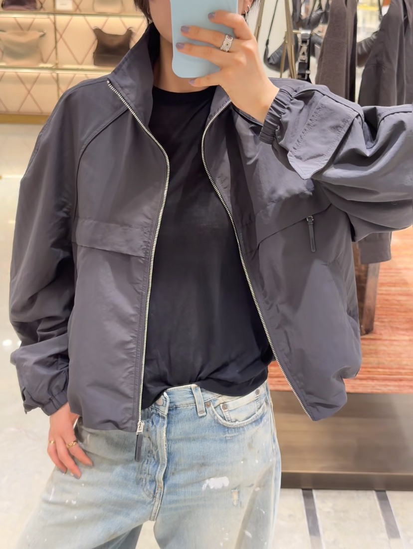 Acne Studios 26FW1996 series short stand collar nylon jacket Fabric: Lightweight nylon woven fabric with a slightly wrinkled texture, lightweight and wind-resistant 1 - Image 18