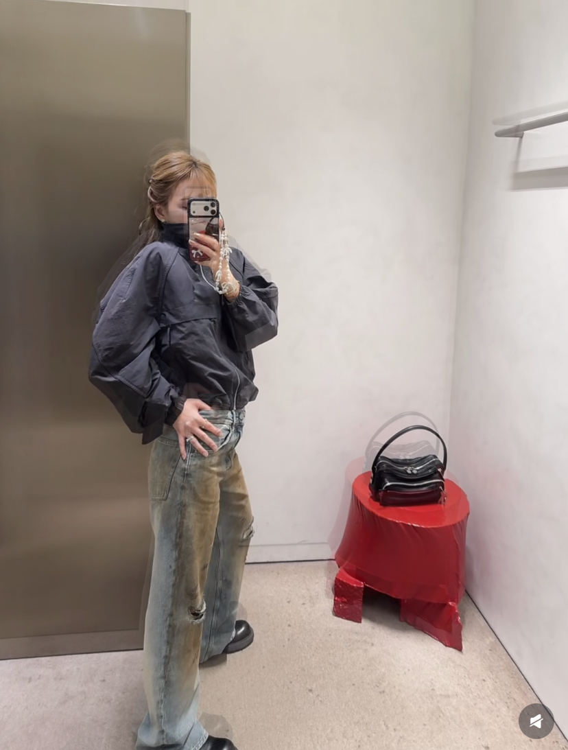 Acne Studios 26FW1996 series short stand collar nylon jacket Fabric: Lightweight nylon woven fabric with a slightly wrinkled texture, lightweight and wind-resistant 1 - Image 20