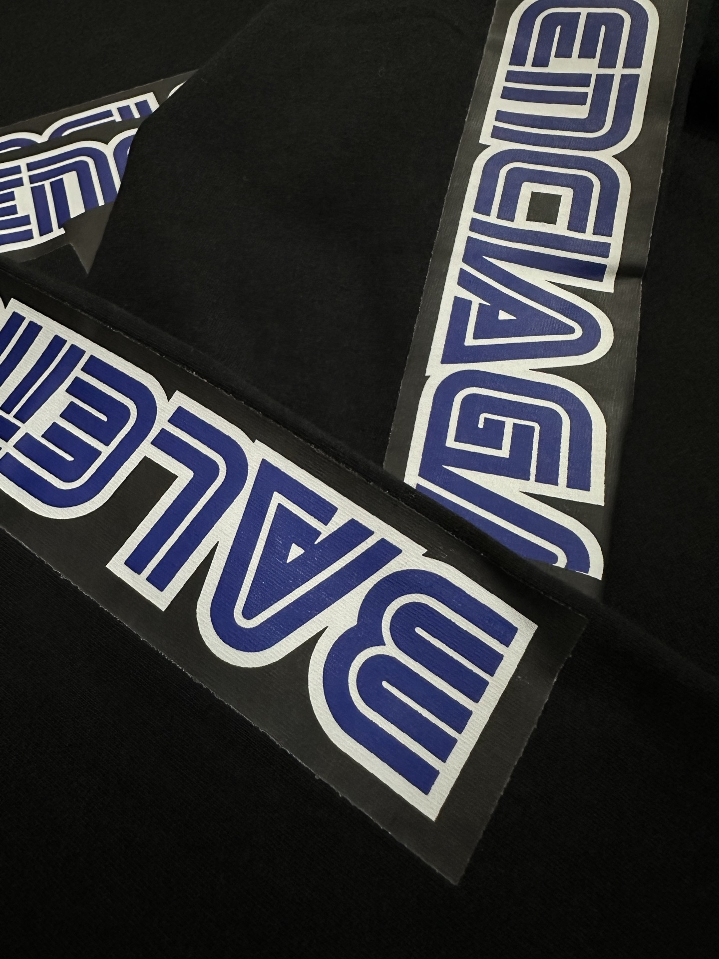 Balenciaga Balenciaga 26ss SEGA Sega co-branded offset overprint logo long-sleeved T-shirt Fabric: Made of double yarn retro plain knitted fabric 320g, with 32S double yarn 1*1 thread, custom hardware, thread, accessories, plate alignment, same style for men and women -Color: black -Size: XS S M L - Image 9