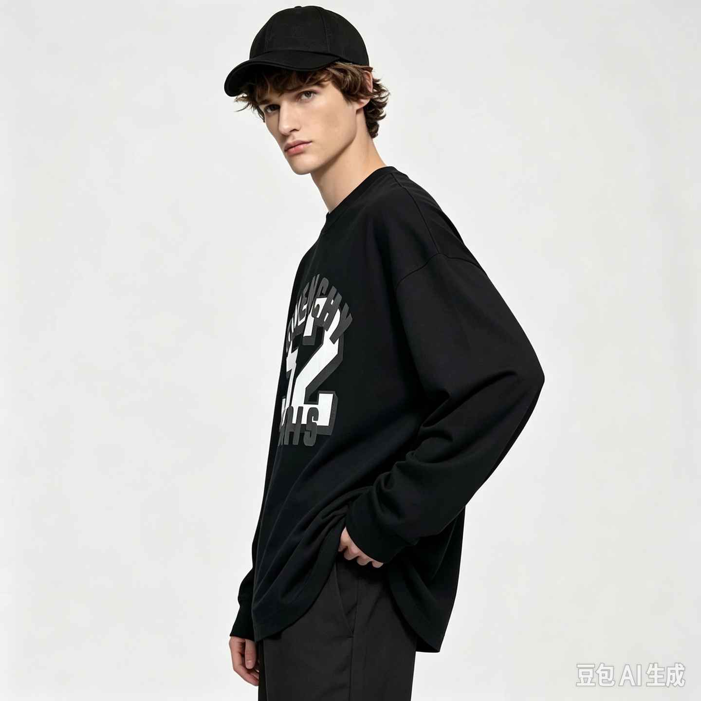 Givenchy 26ss Vibrant 52 printed long-sleeved T-shirt Fabric: High-definition super-heavyweight cotton with double yarns and tight Xinjiang cotton - Image 14