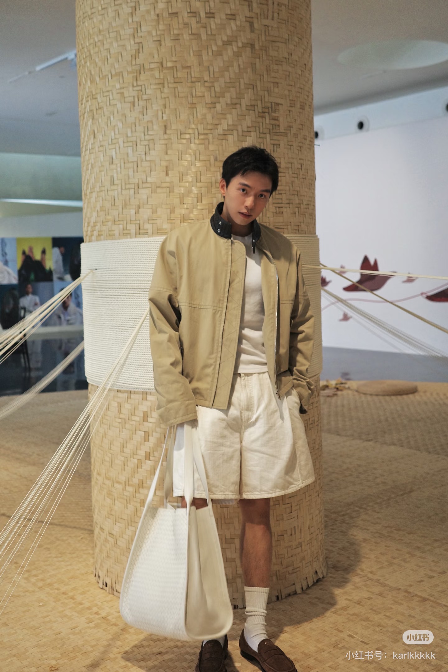 Bottega Venet* Bv diamond woven pattern jacket The rhombus woven leather at the neckline is individually molded and woven - Image 21