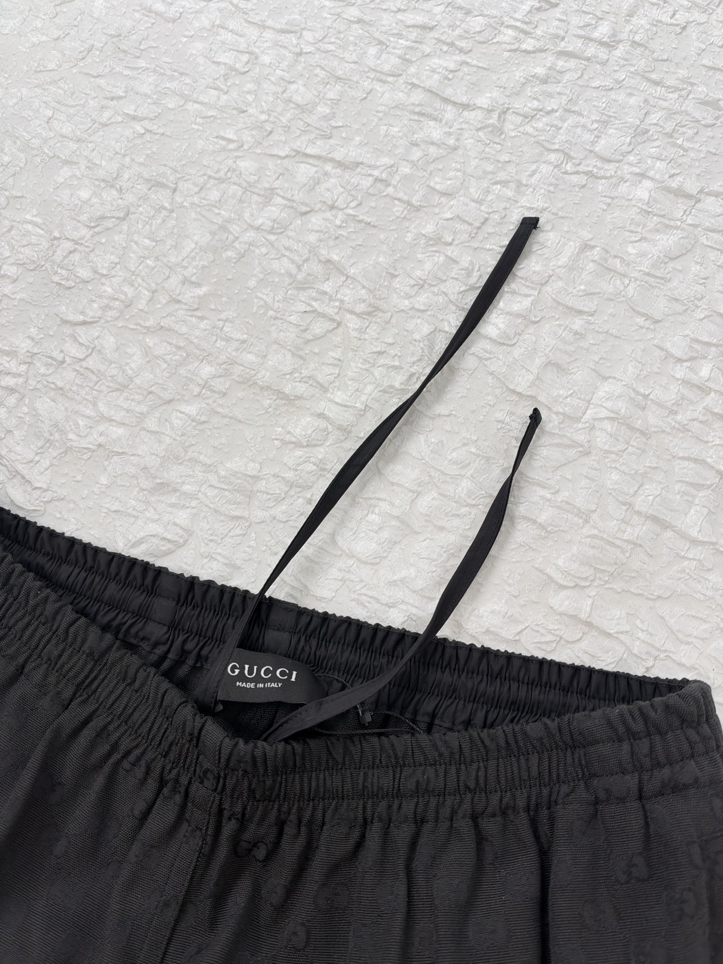 Gucc*/Gucci SS26 GG all-over printed dark pattern jacquard suit trousers A full set of custom-woven dark-grain jacquard fabrics, specifically custom-woven dark-grain jacquard - Image 7