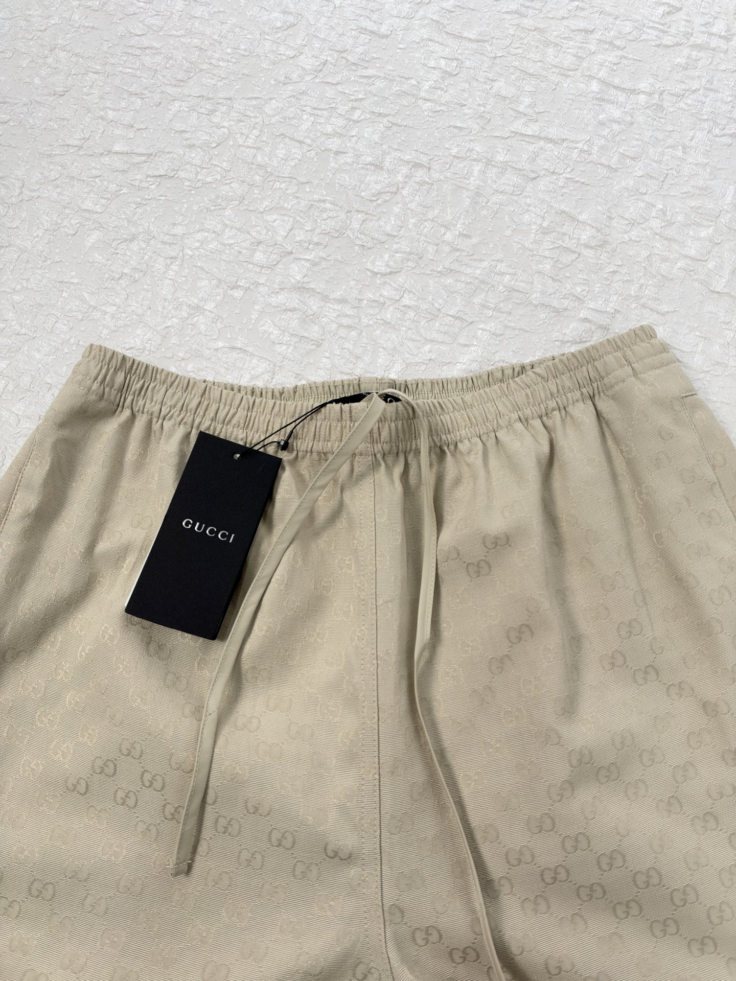 Gucc*/Gucci SS26 GG all-over printed dark pattern jacquard suit trousers A full set of custom-woven dark-grain jacquard fabrics, specifically custom-woven dark-grain jacquard - Image 7
