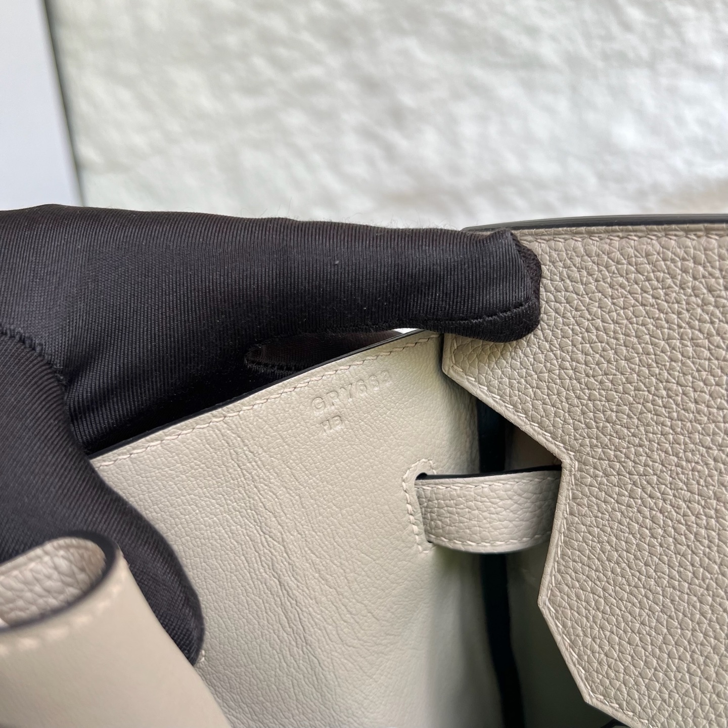 Birkin 40cm Togo original imported German calfskin Color: Ck81 turtle dove gray Fully handmade wax stitching Silver buckle customized✈️ - Image 7