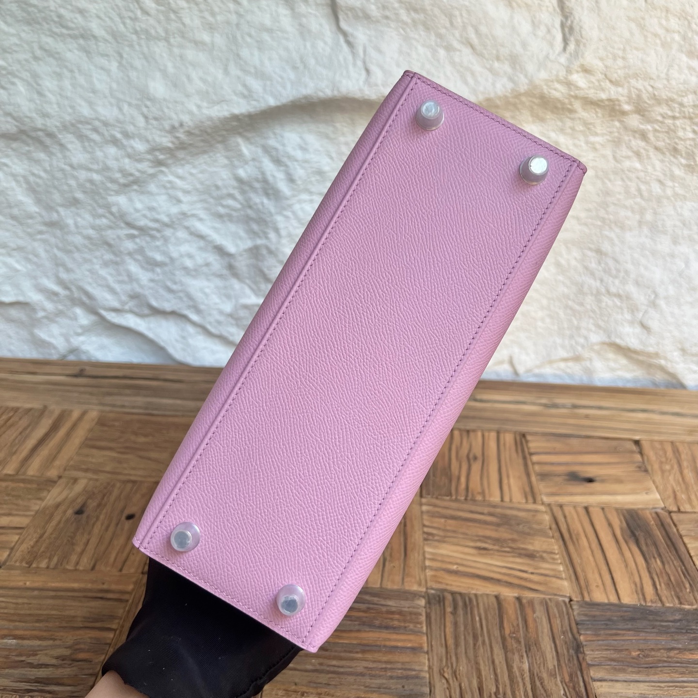 Kelly 25cm Epsom Color: X9 Malva Purple Fully handmade wax thread sewing Silver buckle customized✈️ - Image 9