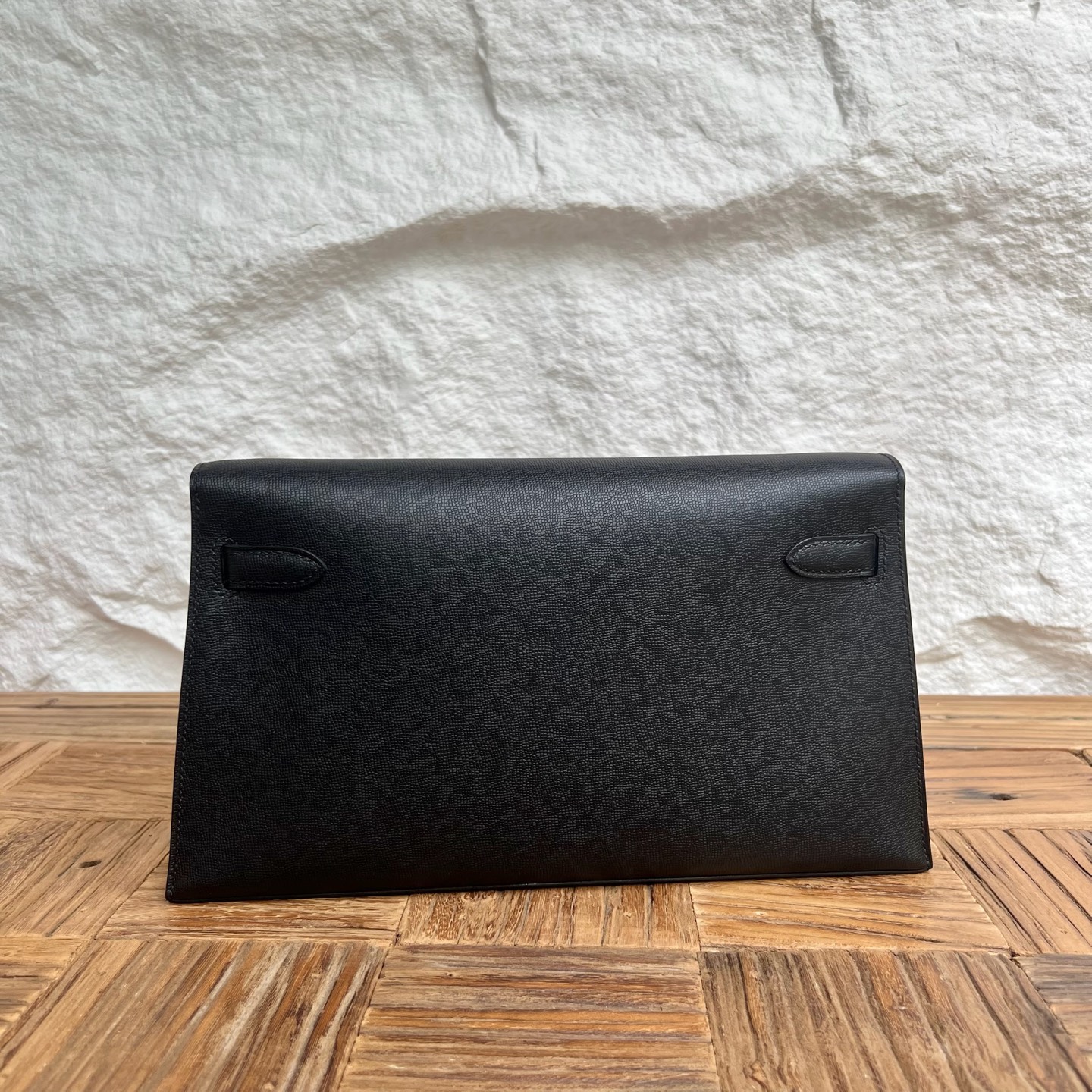 Spot Kelly Elan 27cm Madame Color: 89 black Noir Fully handmade wax thread sewing Gold buckle Stock - Image 11