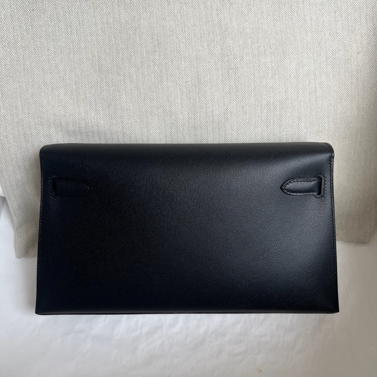 Spot Kelly Elan 27cm Madame Color: 89 black Noir Fully handmade wax thread sewing Gold buckle Stock - Image 13