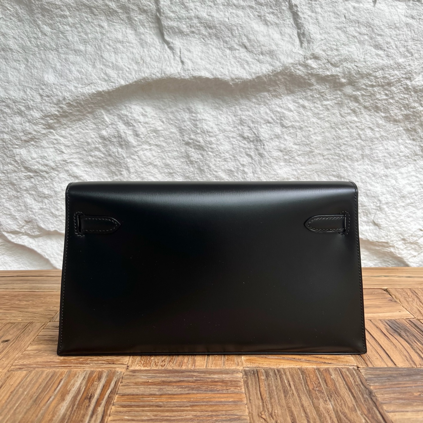 Kelly Elan 27cm Box Color: Ck89 black Noir Fully handmade wax thread sewing Yuanyang buckle customized✈️ - Image 4