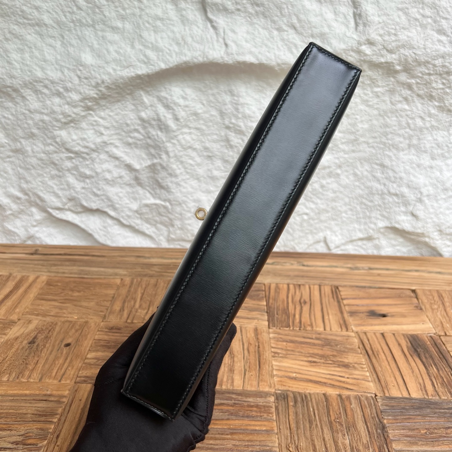 Kelly Elan 27cm Box Color: Ck89 black Noir Fully handmade wax thread sewing Yuanyang buckle customized✈️ - Image 10