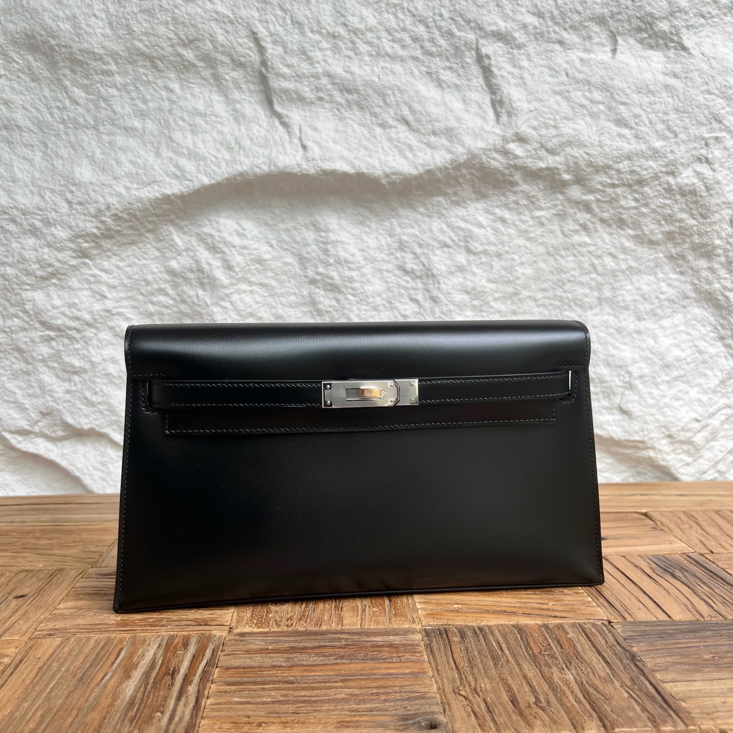 Kelly Elan 27cm Box Color: Ck89 black Noir Fully handmade wax thread sewing Yuanyang buckle customized✈️ - Image 11
