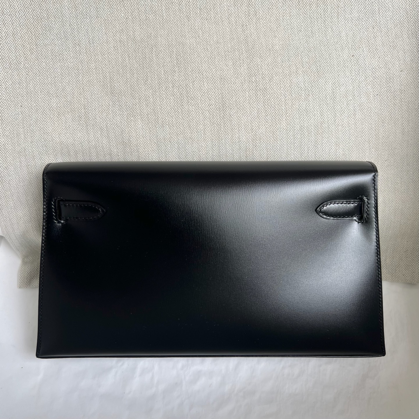 Kelly Elan 27cm Box Color: Ck89 black Noir Fully handmade wax thread sewing Yuanyang buckle customized✈️ - Image 14
