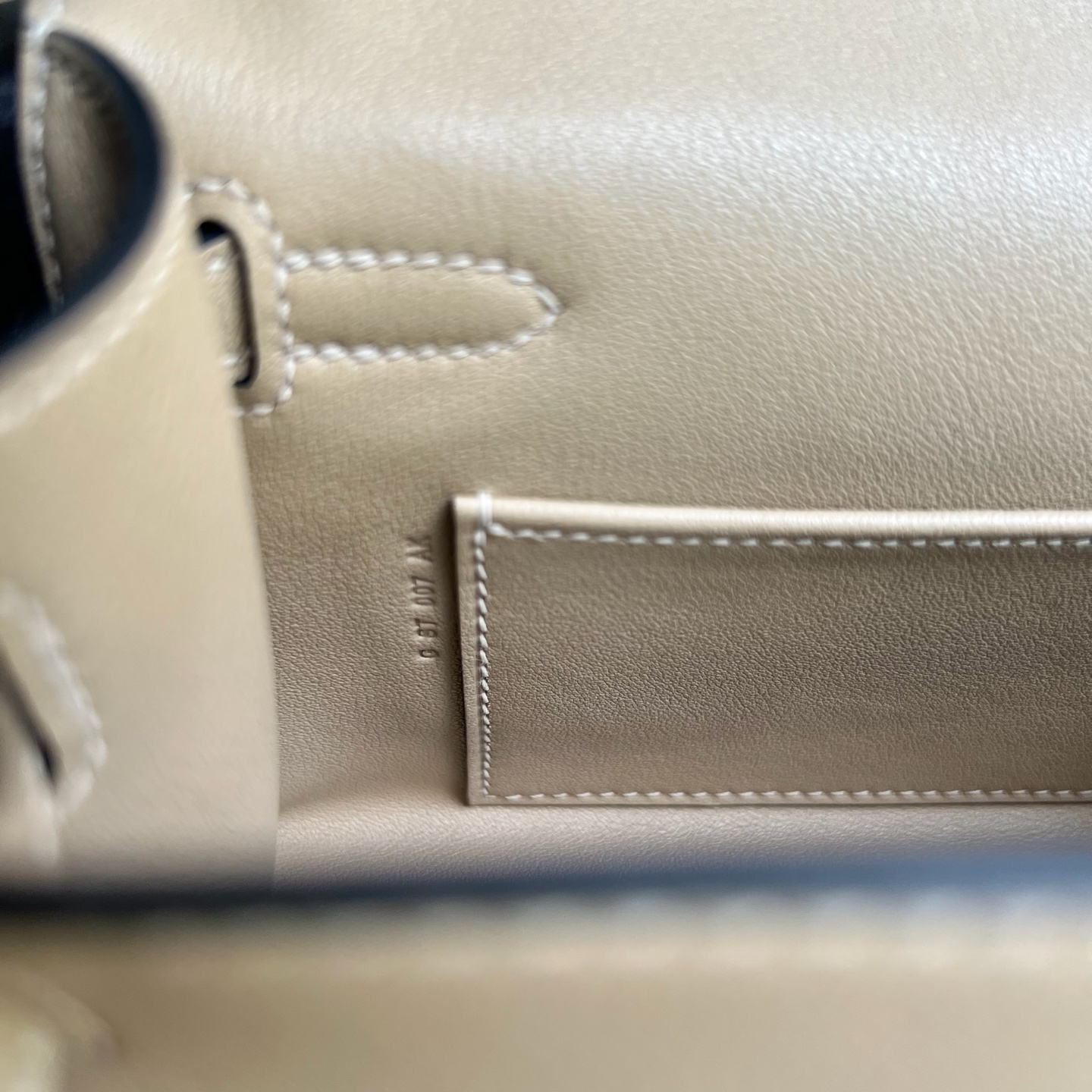 MiniKelly Pochette 22cm Swift Color: S2 Trench Gray Trench Handmade wax thread sewing Gold buckle customized✈️ - Image 8