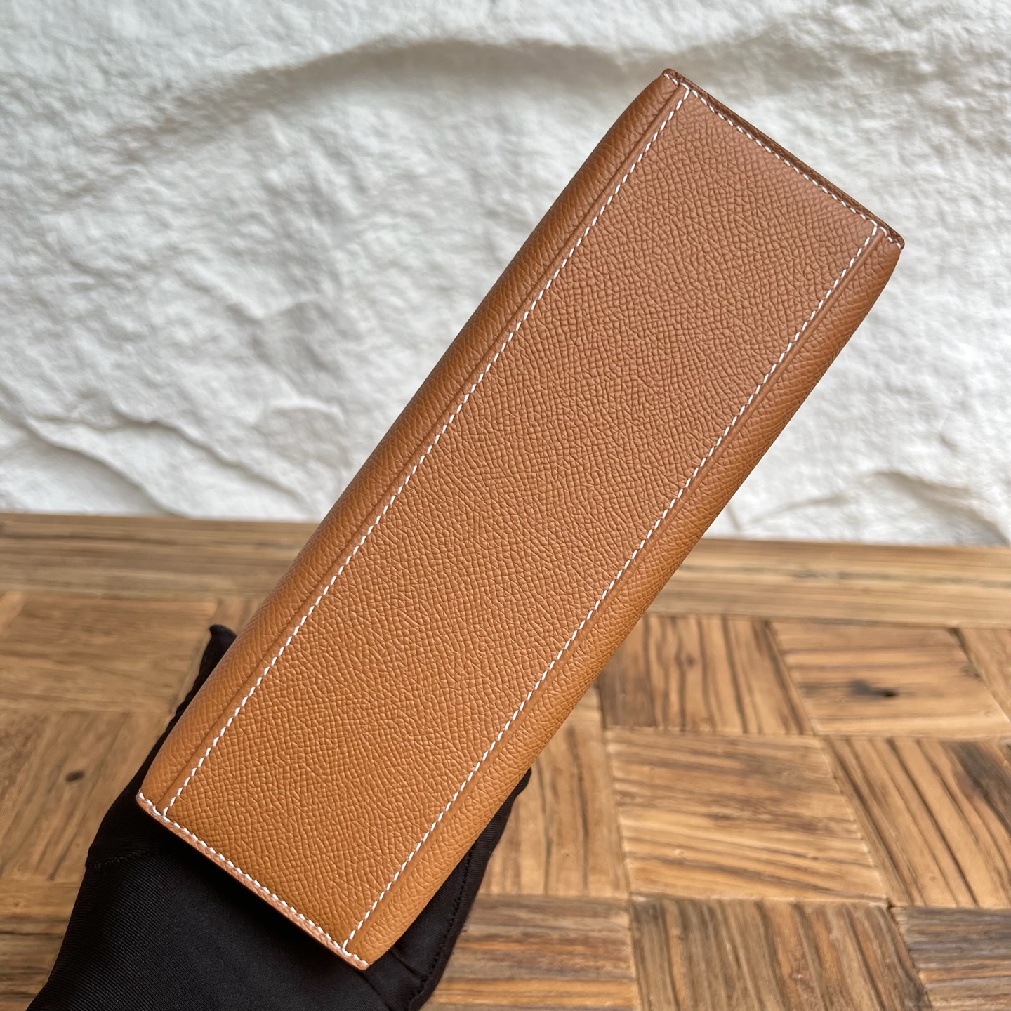 Spot Mini Kelly Pochette 22cm Epsom Color: 37 golden brown Gold Fully handmade wax stitching Ghw Stock - Image 9