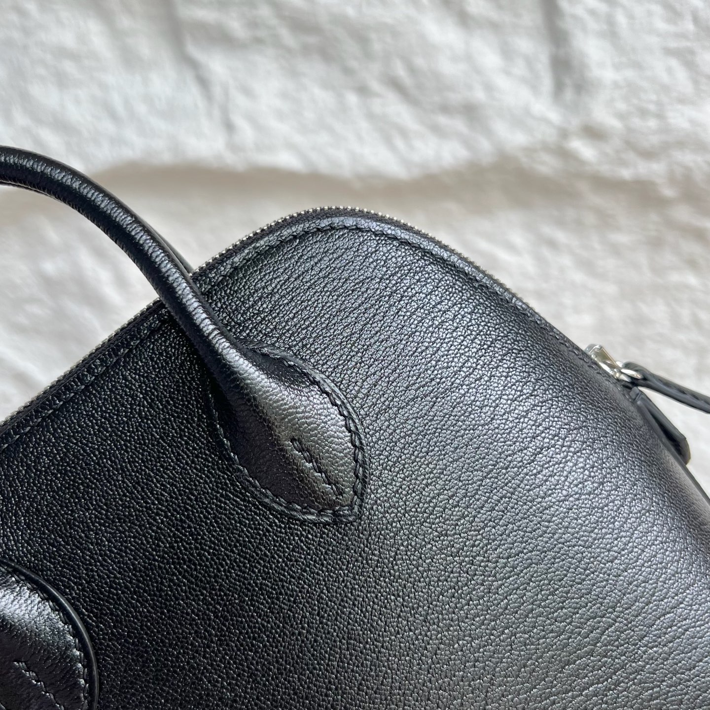 Newly made in stock Mini Bolide 20cm Chever Color: Ck89 black Noir fully handmade wax thread sewing Silver buckle Stock - Image 7