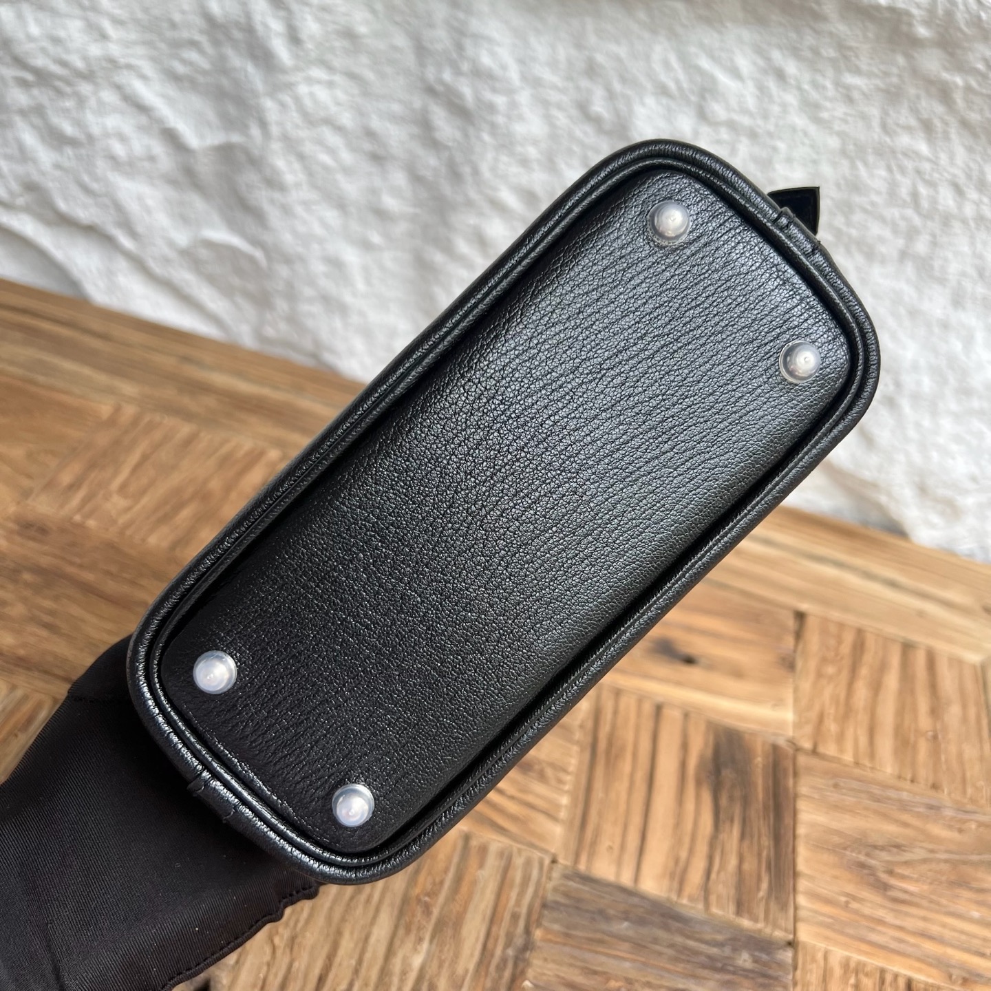 Newly made in stock Mini Bolide 20cm Chever Color: Ck89 black Noir fully handmade wax thread sewing Silver buckle Stock - Image 9