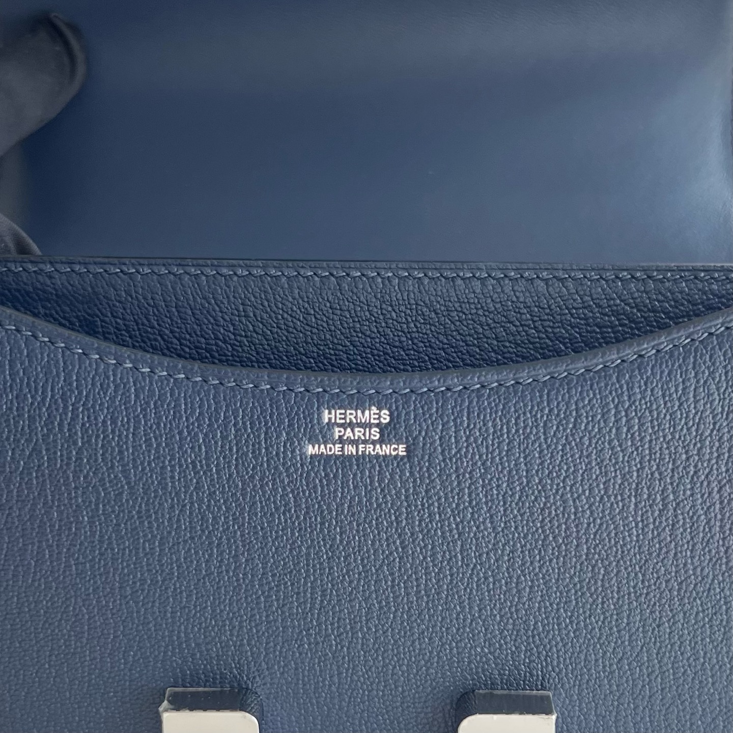 Constance 18cm Chever original imported goatskin Color: CK73 Sapphire Blue Sapphire Fully hand-made wax stitching Phw customized✈️ - Image 8