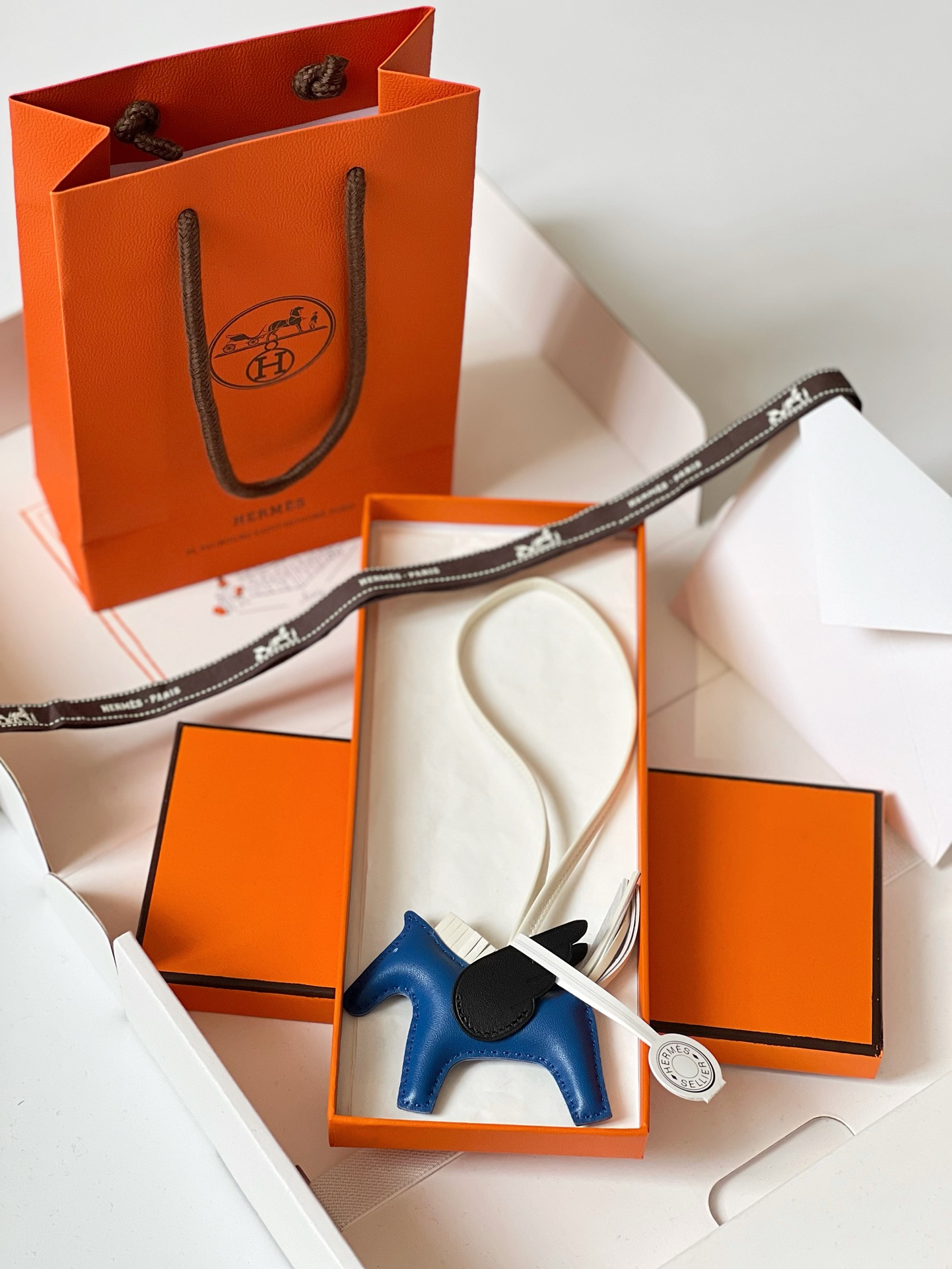 ❹【Single main picture: Color-blocked Pegasus sheepskin】 Model: XFM-20 Little Pegasus pendant Rodeo Pegase Small Pendant Milo lambskin pendant in the shape of a Pegasus Dimensions: approx - Image 4