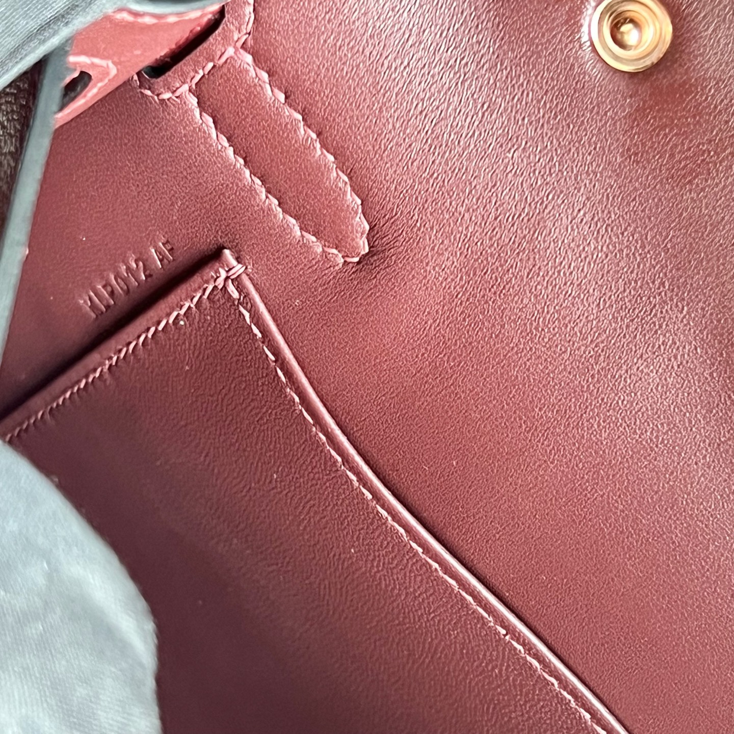 Kelly Elan 27cm Chevre imported goatskin Color: Ck55 Hermès Red Rouge H Rghw Fully handmade wax stitching Rose gold buckle customized✈️ - Image 7