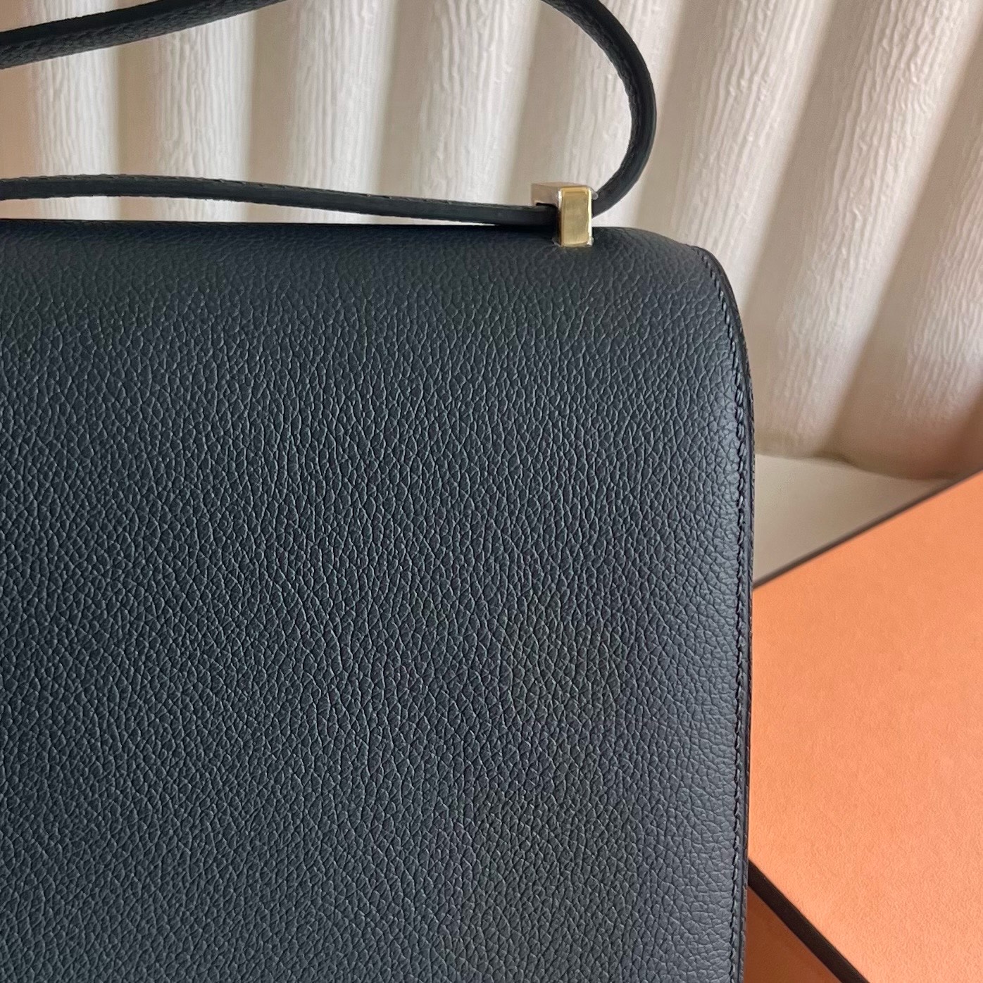Constance 18cm Evercolor Color: 3Y navy blue, all handmade wax stitching Customized✈️ - Image 5