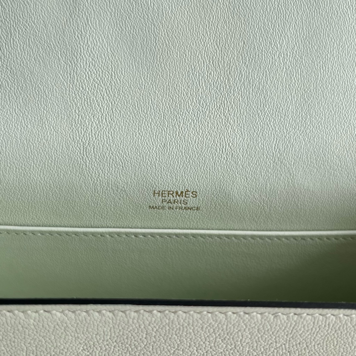 Geta 20cm Chever imported goatskin Color: 0S Bubble Green Vert Fizz Fully handmade wax stitching Gold buckle customized✈️ - Image 7