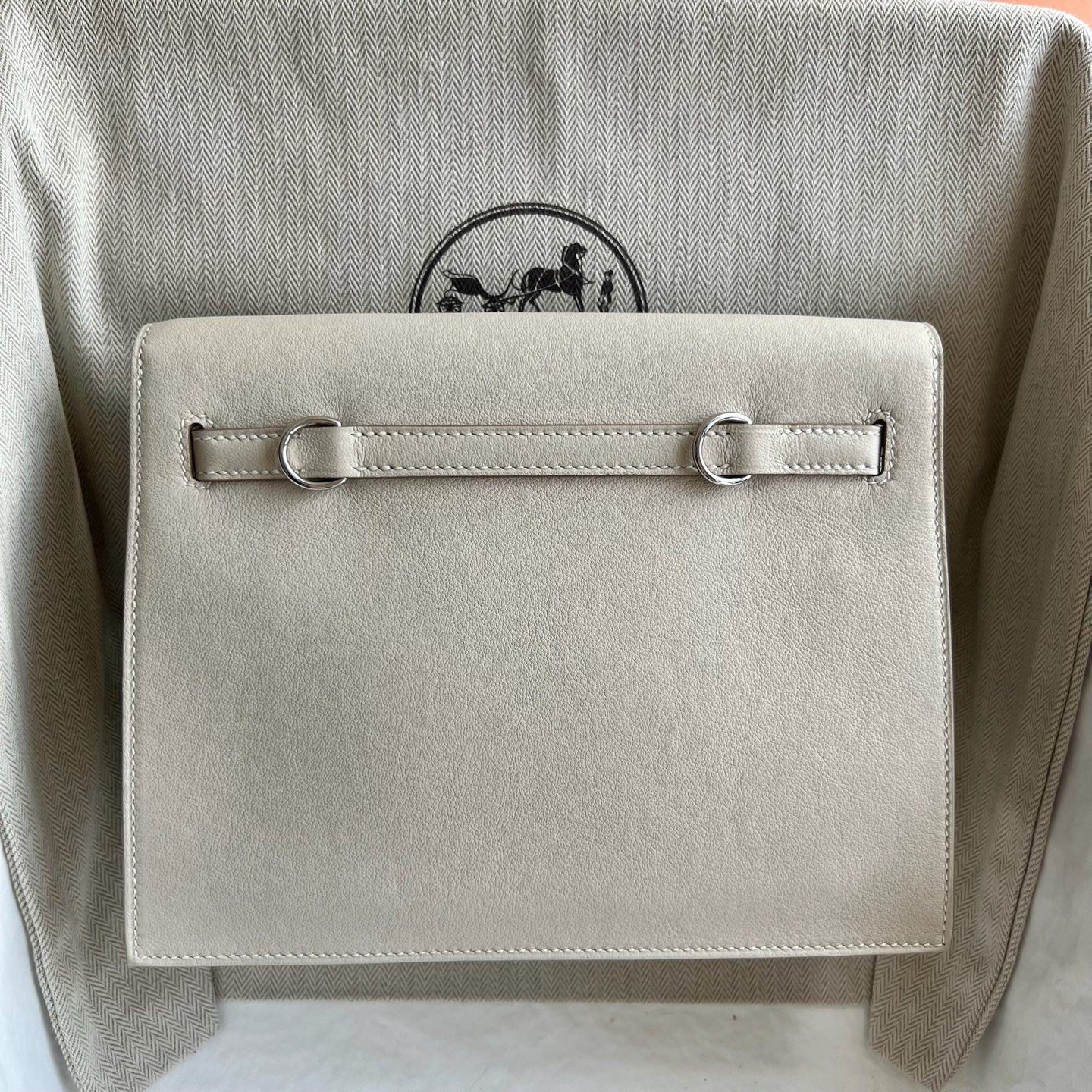 In stock Kelly danse 22cm Swift Color: CC10 milkshake white Craie fully handmade wax stitching Phw Stock - Image 11