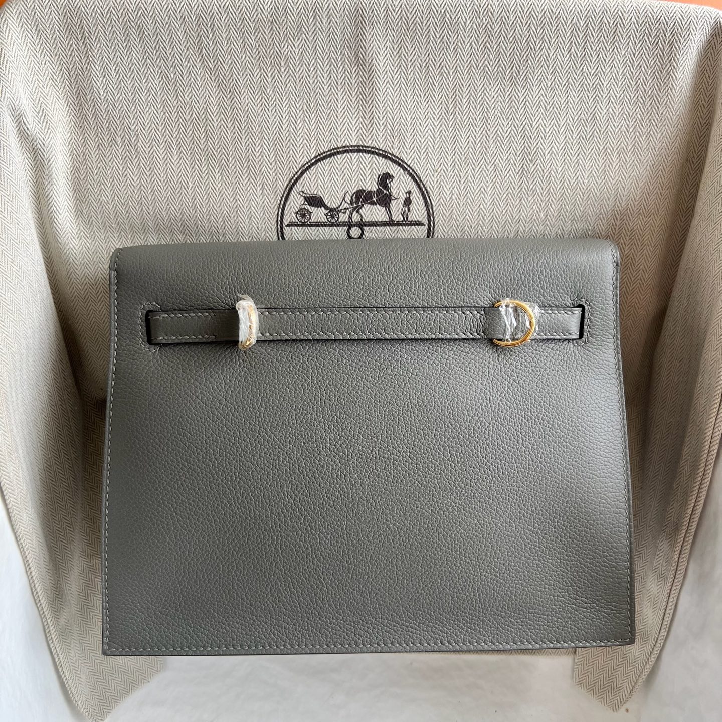 In stock Kelly danse 22cm Evercolor Color: 0L Cumulonimbus Gray Gris Meyer Fully handmade wax stitching Ghw Stock - Image 10