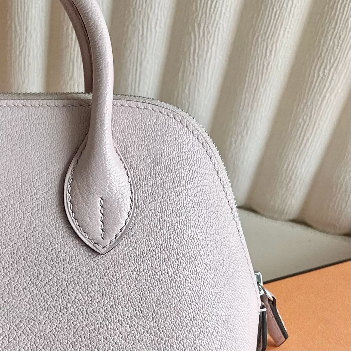 Mini Bolide 20cm Chever Color: 09 Fantasy Pink Purple Mauve Pale Phw Fully handmade wax thread sewing, silver buckle, customized✈️ - Image 2
