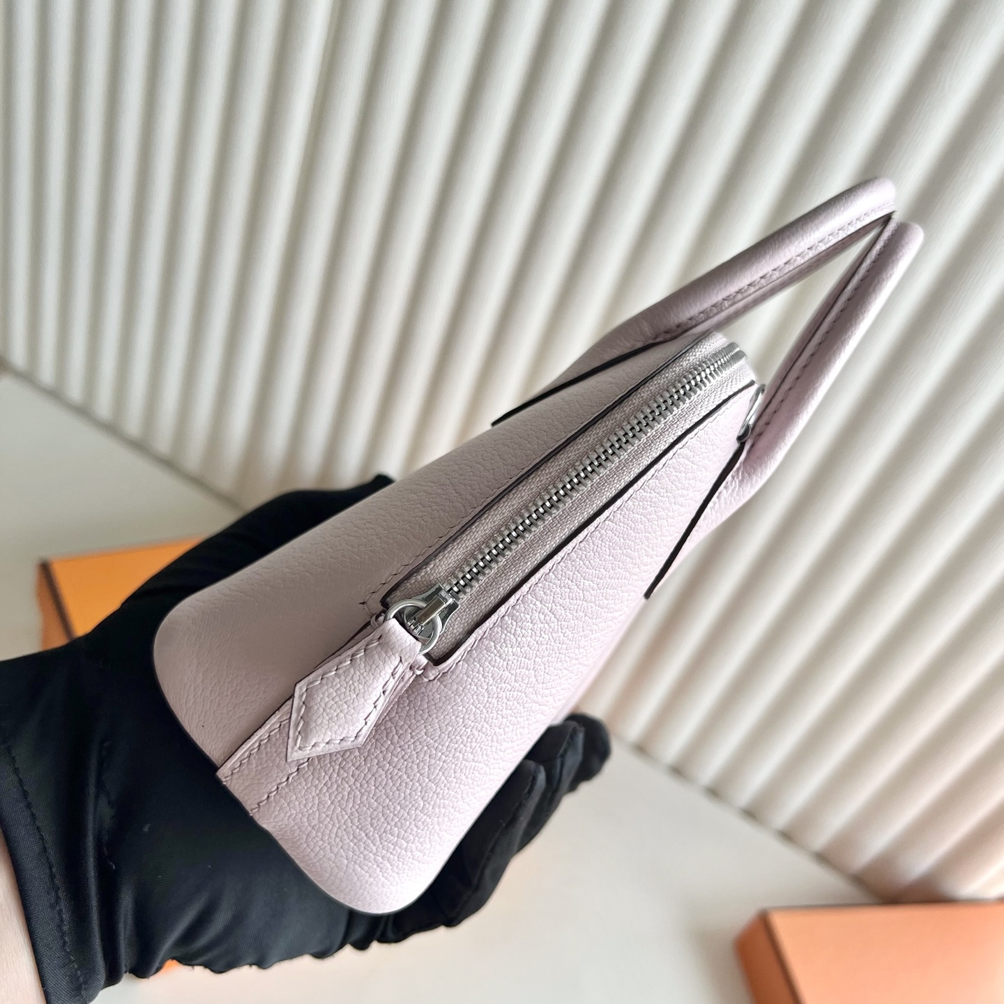 Mini Bolide 20cm Chever Color: 09 Fantasy Pink Purple Mauve Pale Phw Fully handmade wax thread sewing, silver buckle, customized✈️ - Image 4