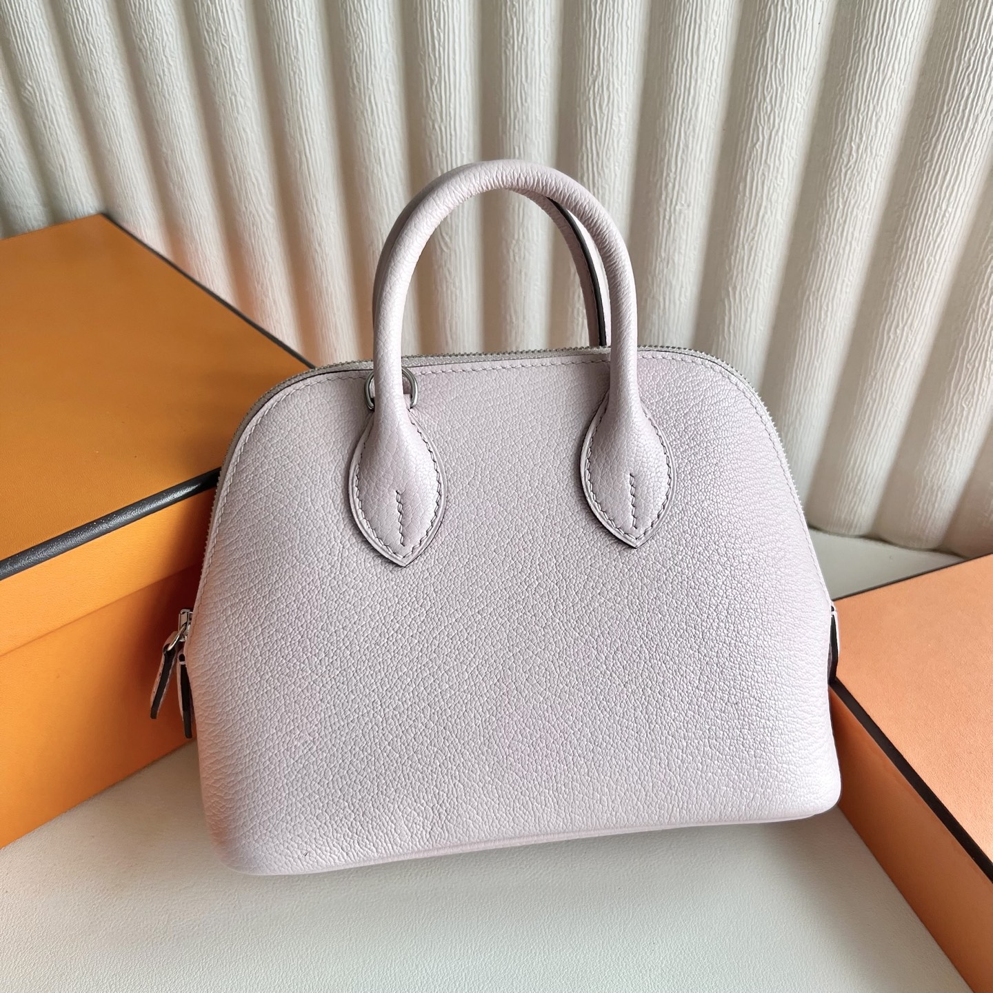 Mini Bolide 20cm Chever Color: 09 Fantasy Pink Purple Mauve Pale Phw Fully handmade wax thread sewing, silver buckle, customized✈️ - Image 5