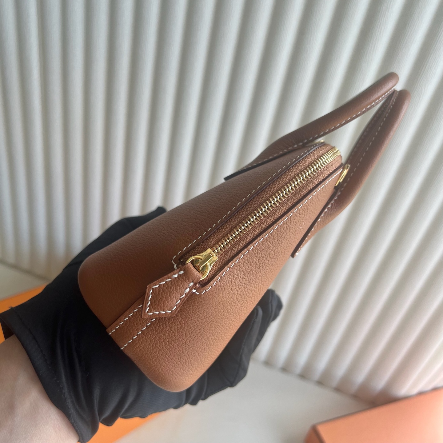 Mini Bolide 20cm Evercolor Color: Ck37 golden brown Gold Fully handmade wax thread sewing Gold buckle customized✈️ - Image 3