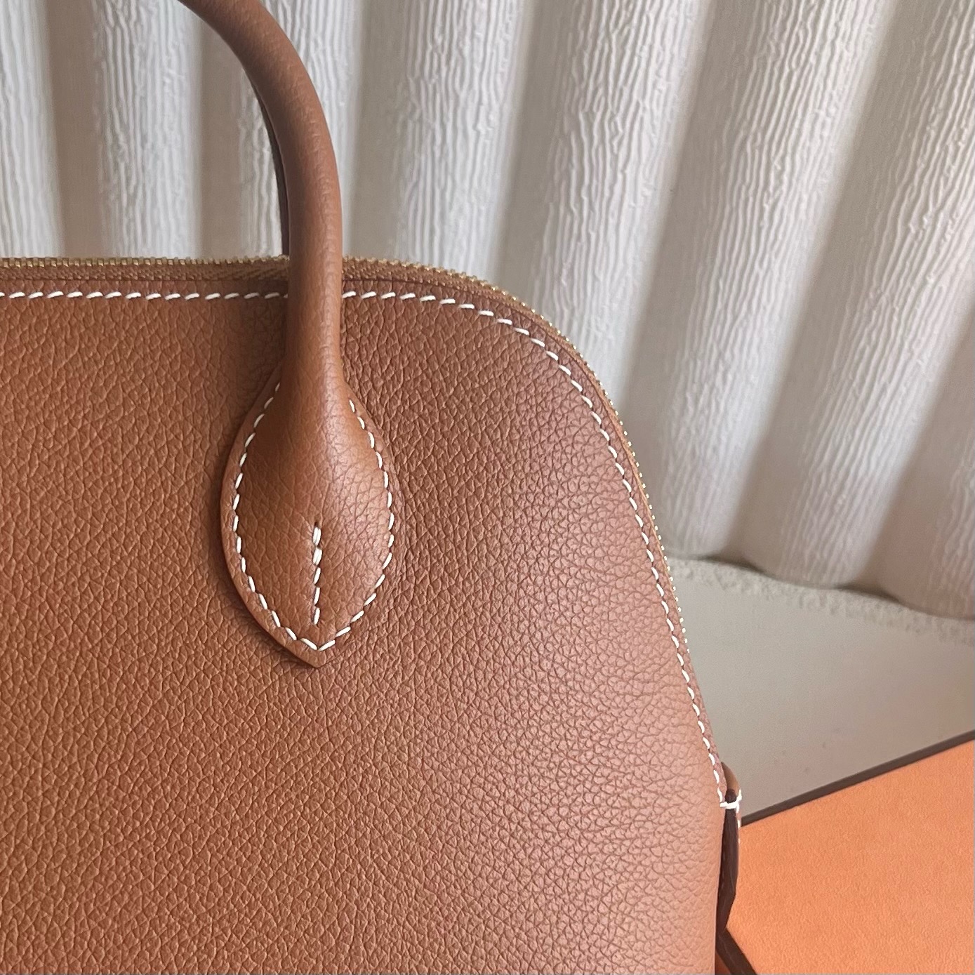Mini Bolide 20cm Evercolor Color: Ck37 golden brown Gold Fully handmade wax thread sewing Gold buckle customized✈️ - Image 6