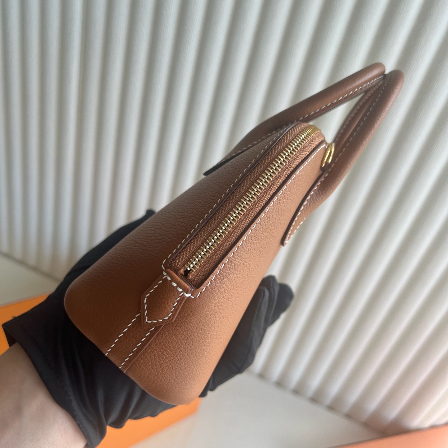 Mini Bolide 20cm Evercolor Color: Ck37 golden brown Gold Fully handmade wax thread sewing Gold buckle customized✈️ - Image 9