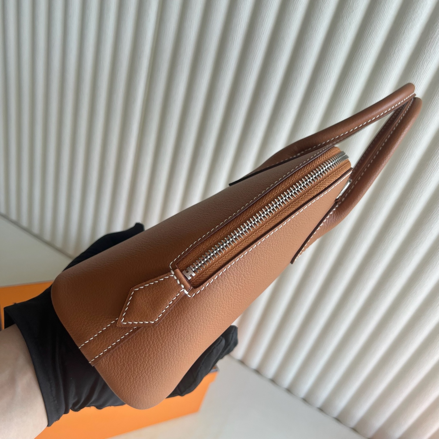 Bolide 25cm Evercolor Color: Ck37 golden brown Gold Fully handmade wax thread sewing Silver buckle customized✈️ - Image 4