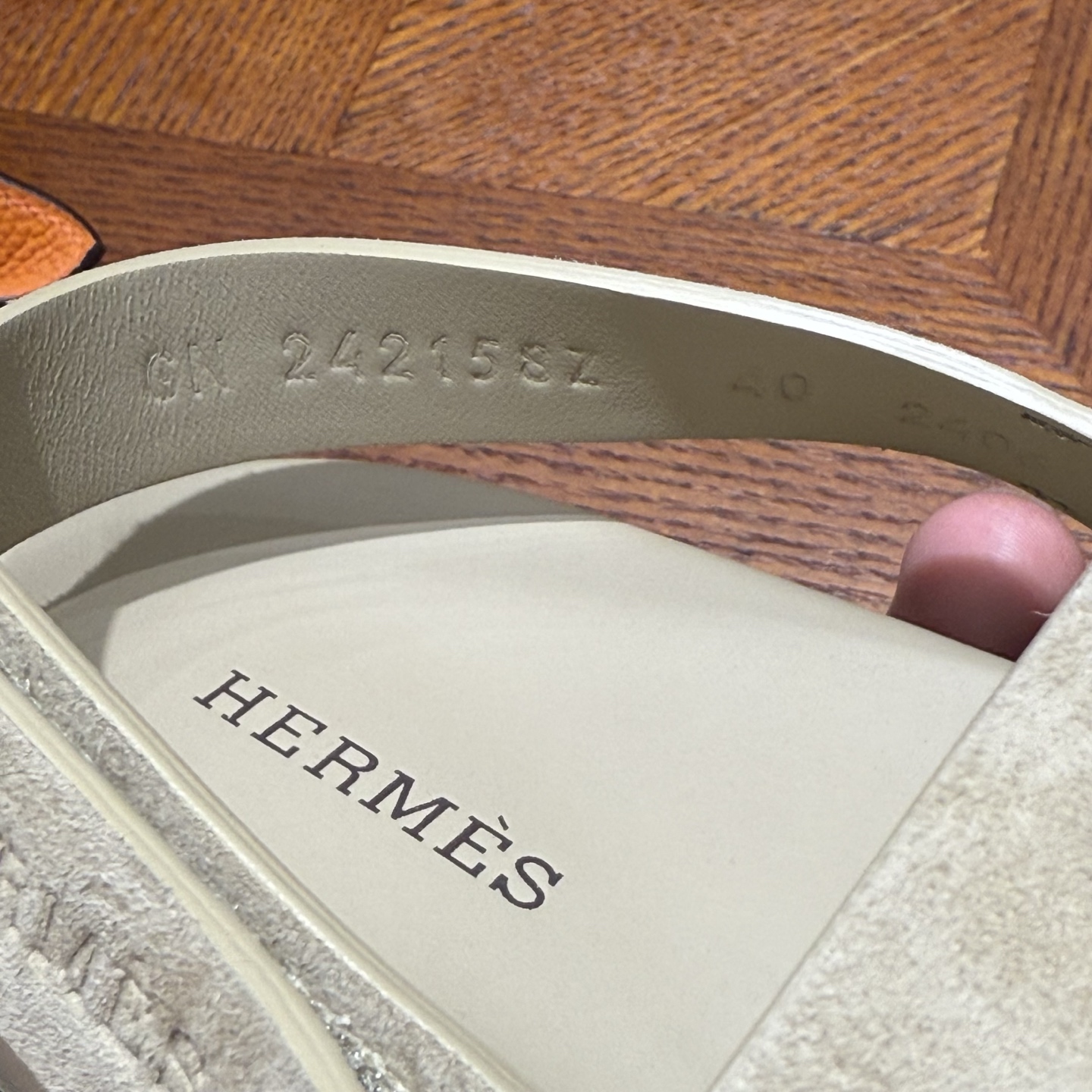 H new Erjiu sandals Genius Color/Colour linen beige/Beige Lin Suede/Chamois leather 34-42 - Image 5