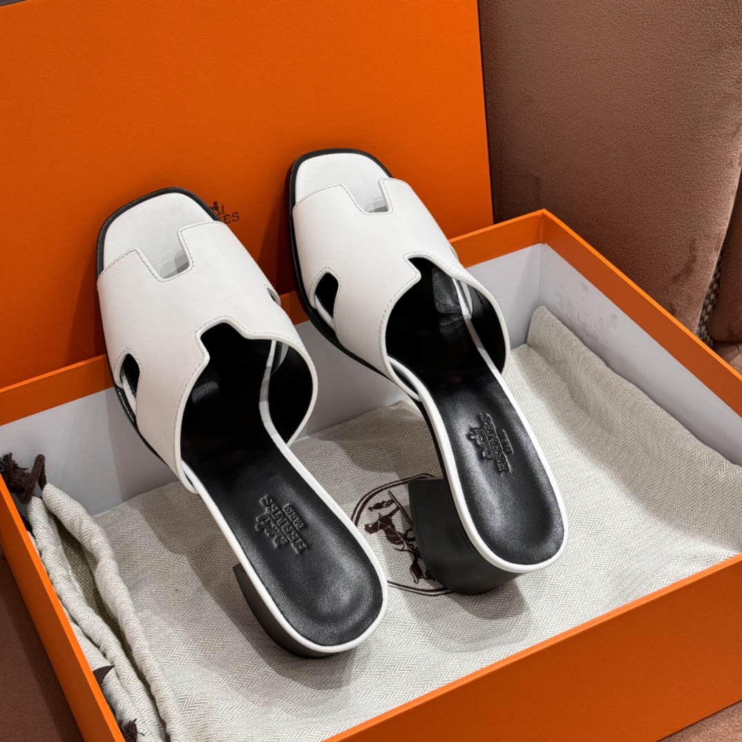 Hermès new high heels Upper material calfskin/Calfskin Bottom materials/Bottom materials: leather outsole/Dermal outsole Heel height 6cm Customizable size: 34-41, (half size can be customized, half size is not returnable, 34 is not returnable, 41 is not returnable) Can be customized half code, half code is not exchangeable, 34 is not exchangeable, 41 is not exchangeable Our products are all handmade The production cycle is about 15 working days - Image 2