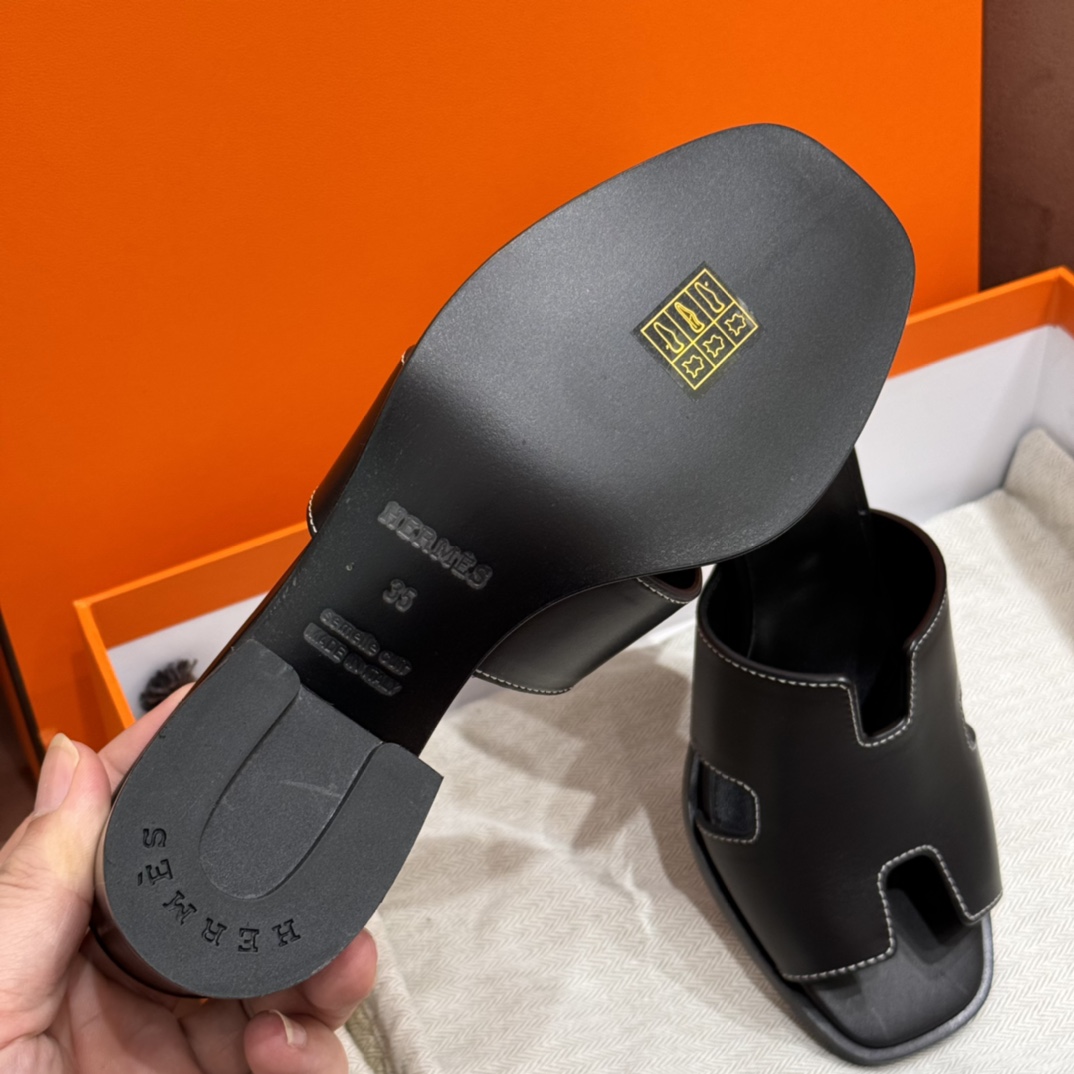 Hermès new high heels Upper material calfskin/Calfskin Bottom materials/Bottom materials: leather outsole/Dermal outsole Heel height 6cm Customizable size: 34-41, (half size can be customized, half size is not returnable, 34 is not returnable, 41 is not returnable) Can be customized half code, half code is not exchangeable, 34 is not exchangeable, 41 is not exchangeable Our products are all handmade The production cycle is about 15 working days - Image 6