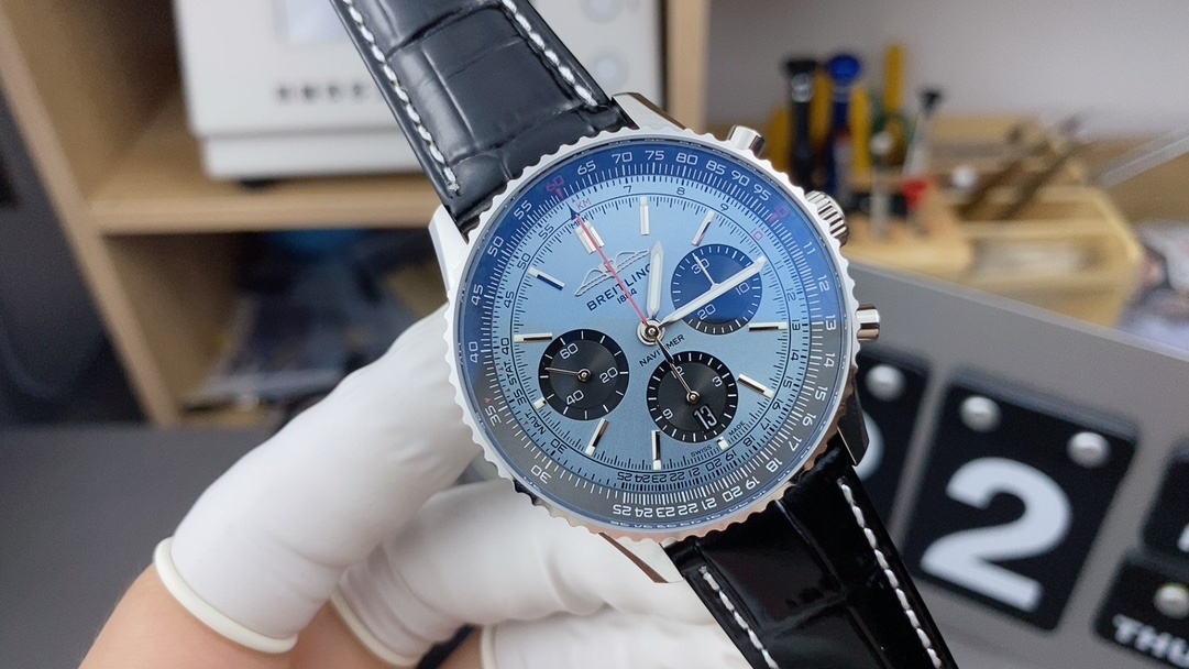 Breitling Ice Blue Ocean Chronograph