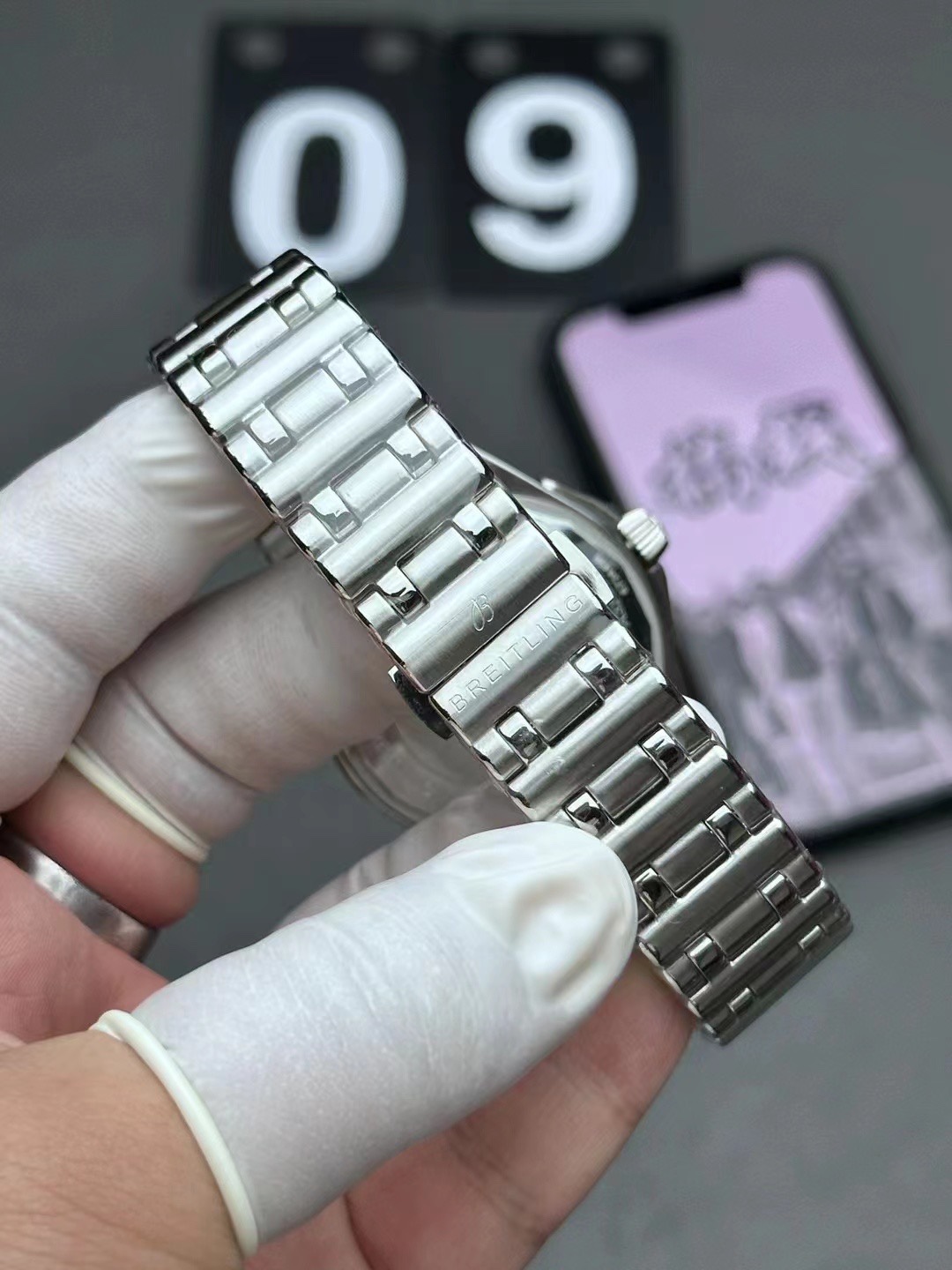 BLS Breitling bullet chain gmt, the bullet chain is the most expensive way to make steel belts - Image 5