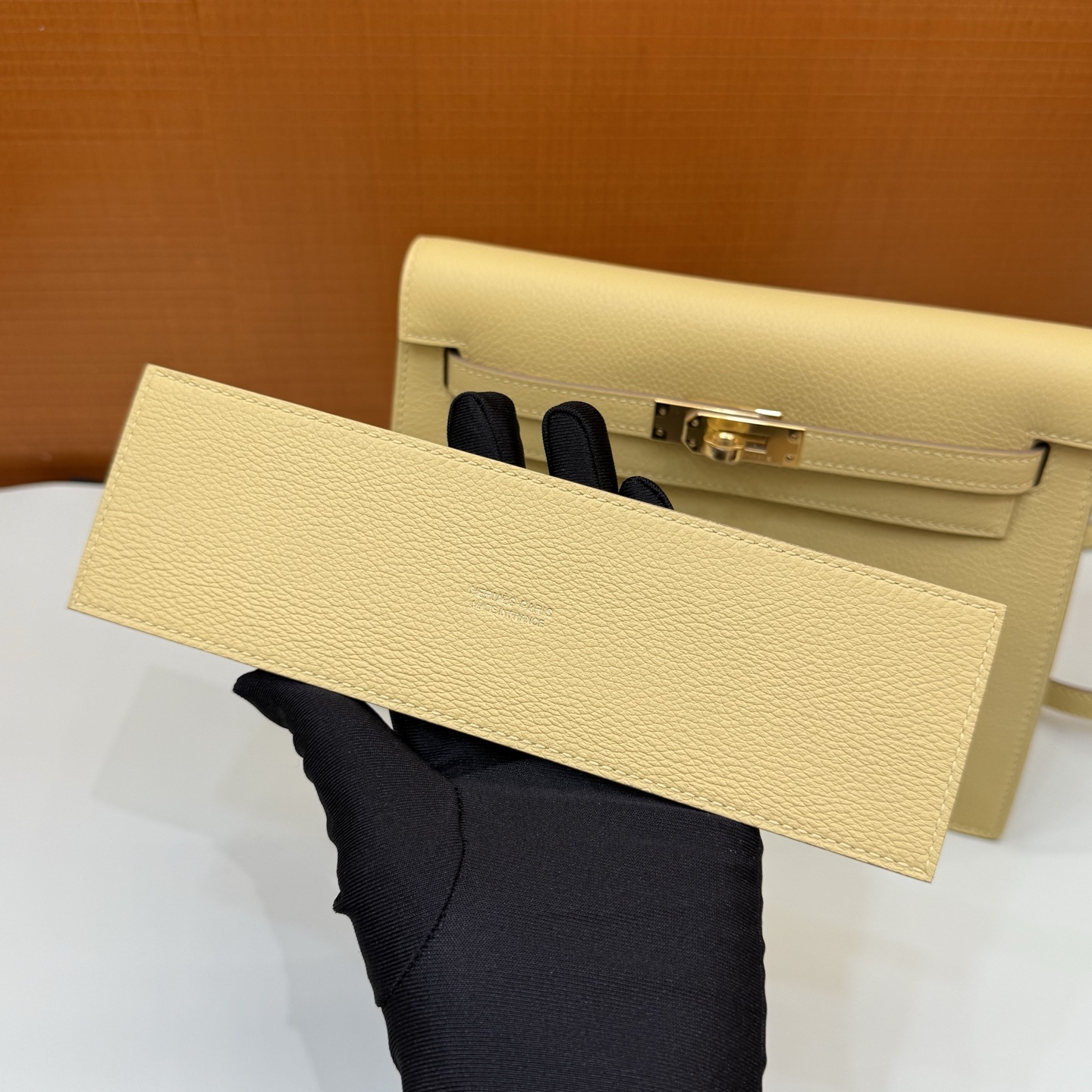 KellyDanse 22cm Evercolor Color: 1Z chick yellow, fully handmade wax thread sewing Gold buckle customized✈️ - Image 11