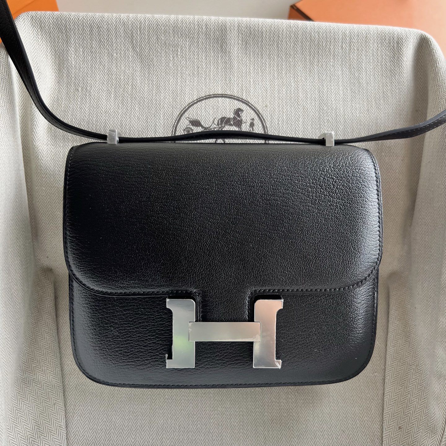 Constance 18cm Chever Color: Ck89 black Noir fully handmade wax thread sewing Silver buckle customized✈️ - Image 10