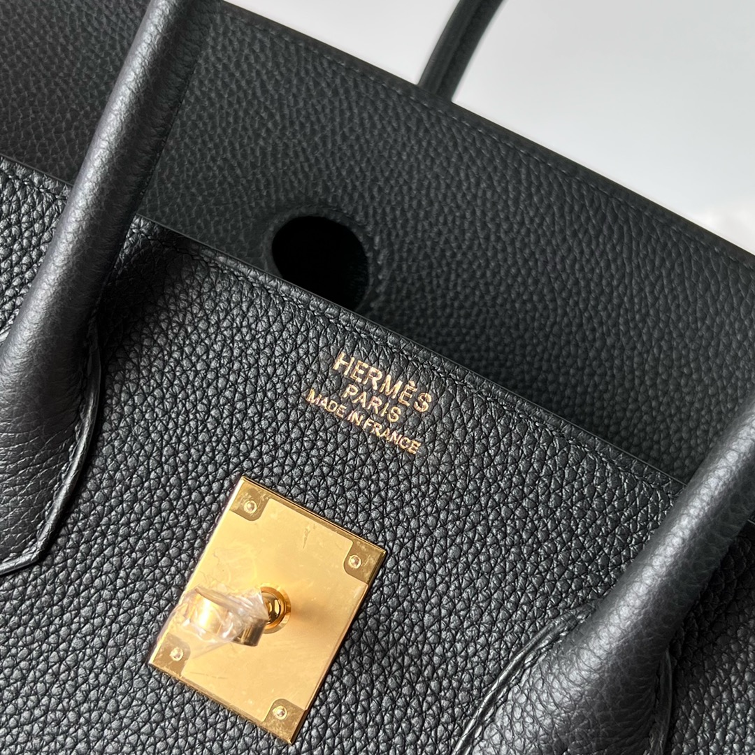 Birkin 35cm Togo leather 89 black gold buckle fully handmade wax stitching Ghw customized✈️ - Image 6