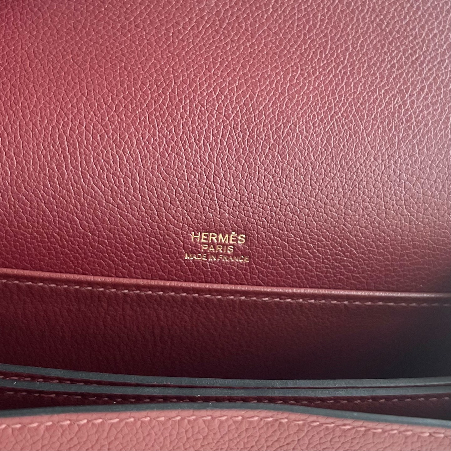Spot Roulis 18cm original imported Evercolor Color: 55 Hermes Red Rouge H Ghw Fully handmade wax thread sewing gold buckle Stock - Image 8