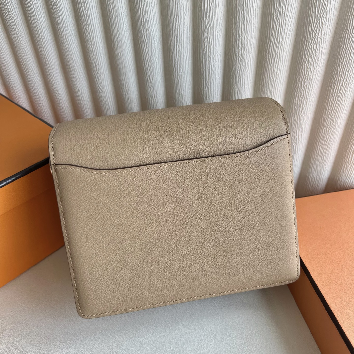 Roulis 18cm original imported Evercolor Color: 0M milk tea color Chai fully handmade wax thread sewing Silver buckle customized✈️ - Image 4