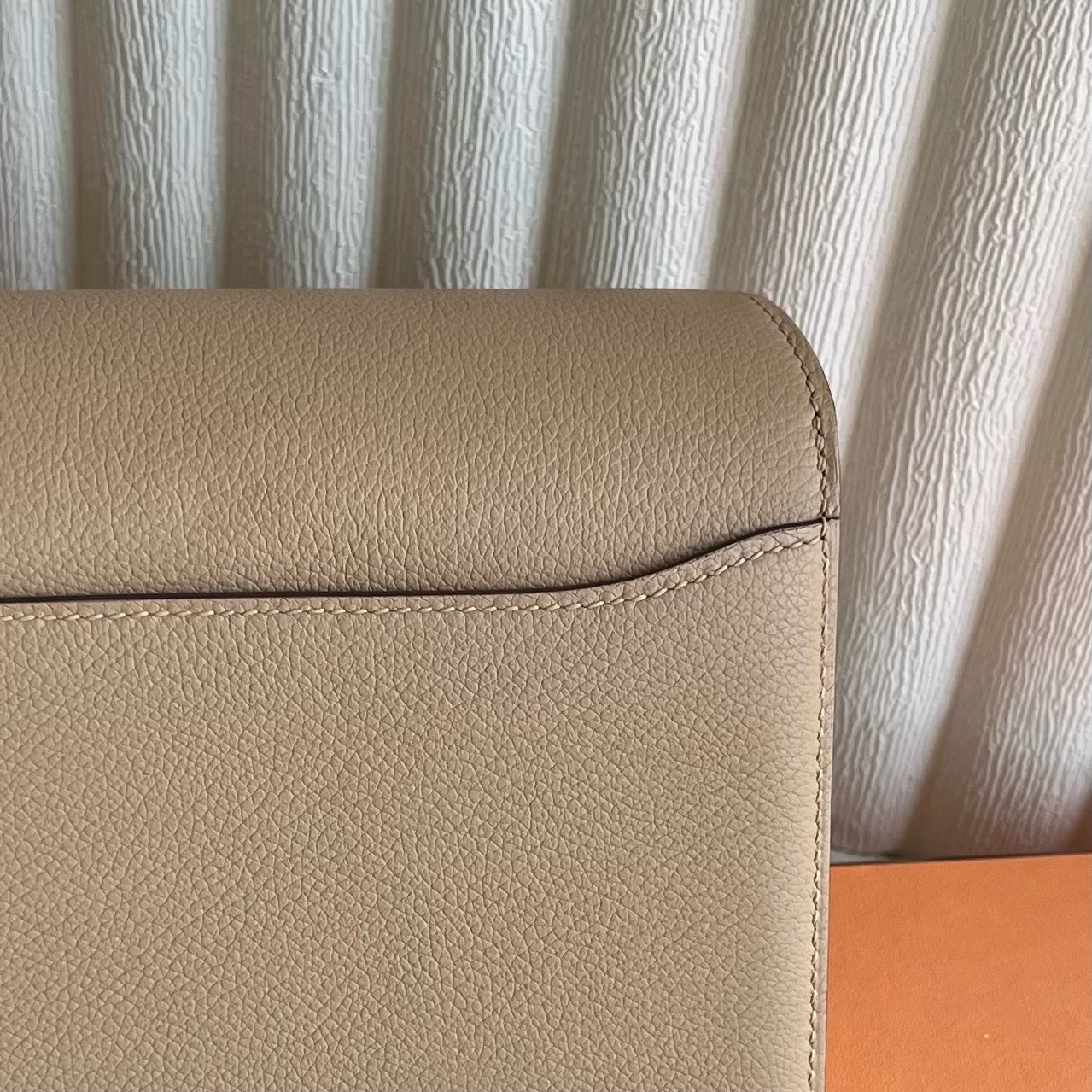 Roulis 18cm original imported Evercolor Color: 0M milk tea color Chai fully handmade wax thread sewing Silver buckle customized✈️ - Image 5