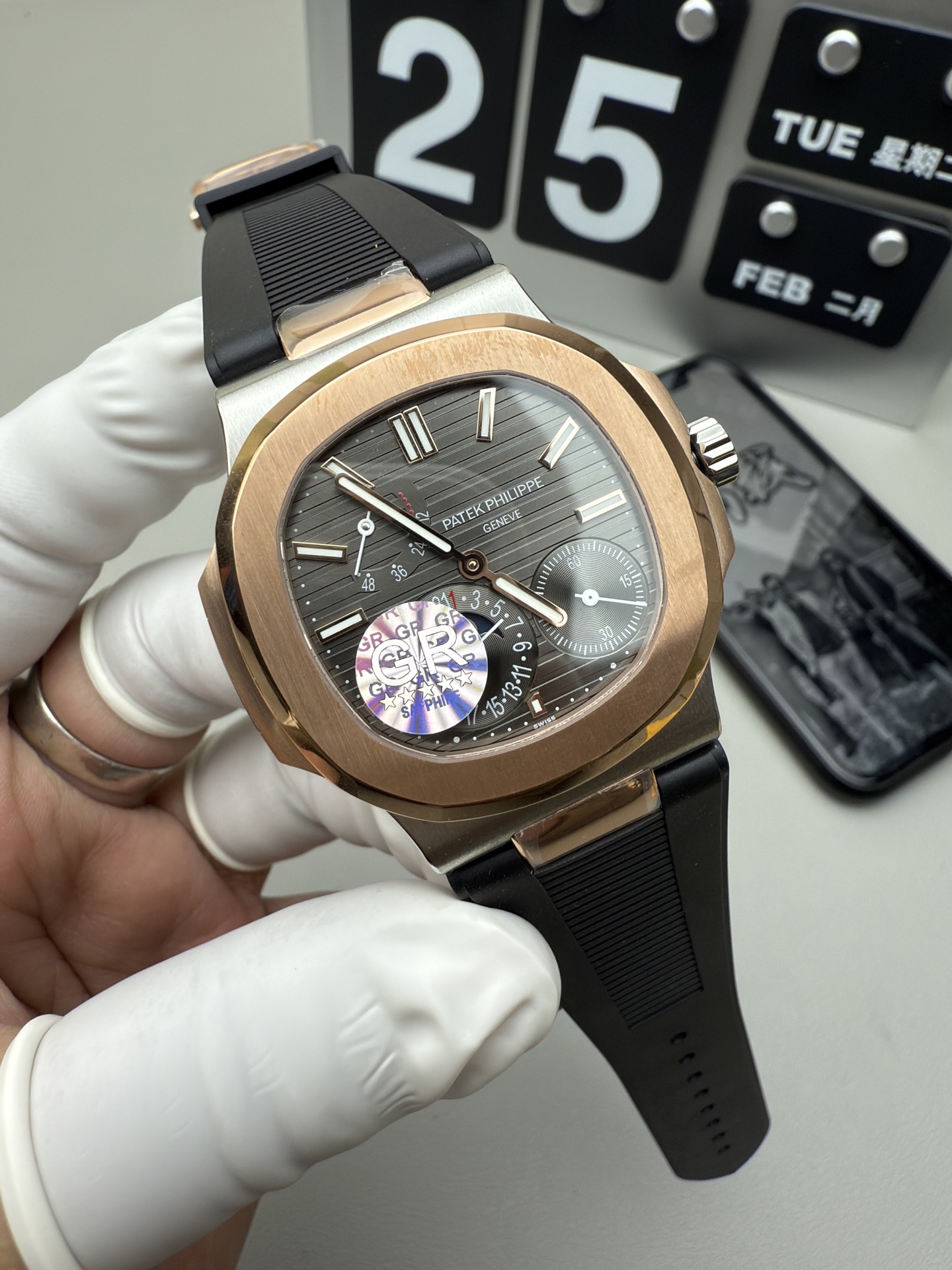 GR rose gold 5712 shipped real shot! - Image 2