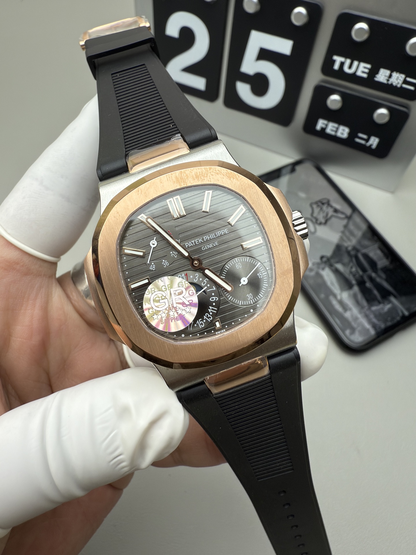 GR rose gold 5712 shipped real shot! - Image 5
