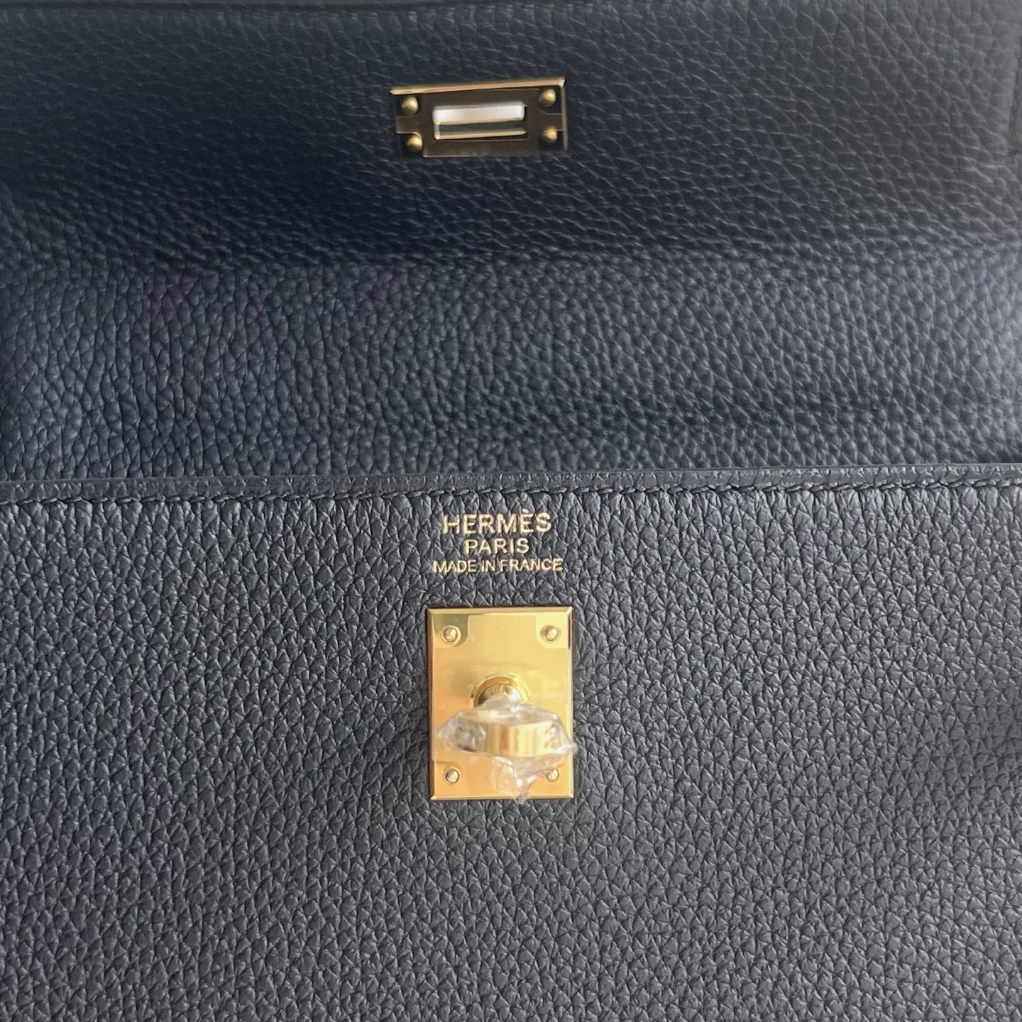Kelly 25cm Togo original calfskin imported from Germany Color: 3Y navy blue Caban gold buckle, fully handmade wax stitching Ghw customized✈️ - Image 8