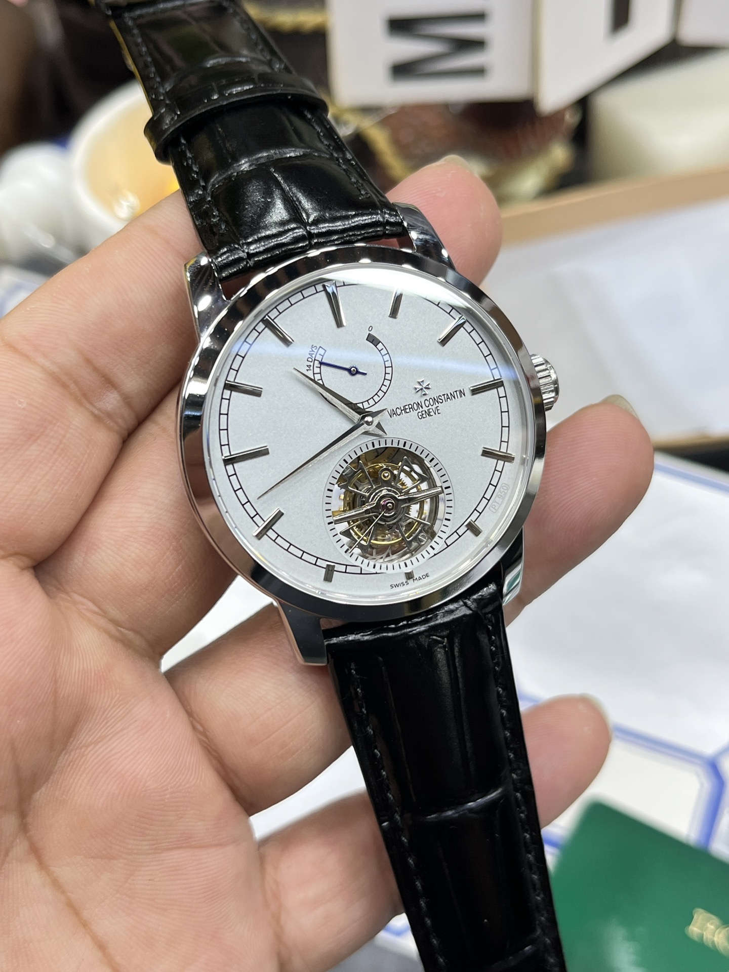 JL Jaeger-LeCoultre Tourbillon/40mm/978G movement/40mm balance wheel with weight, factory crocodile leather strap - Image 3